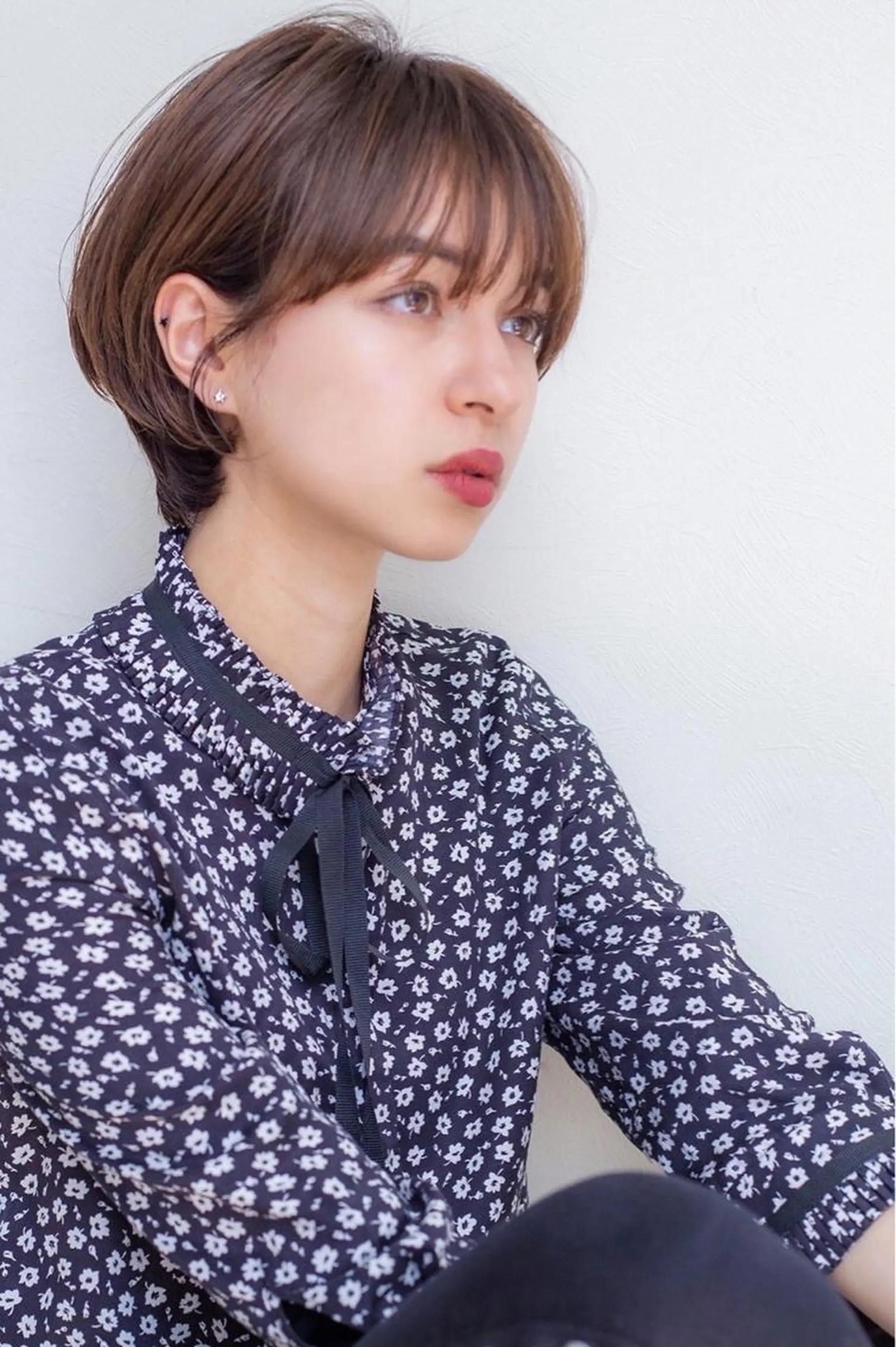 ショート カラー カット トリートメント 仙台Ｉ韓国レイヤー Ｉ髪質改善Ｉ伊藤拓海のヘアスタイル