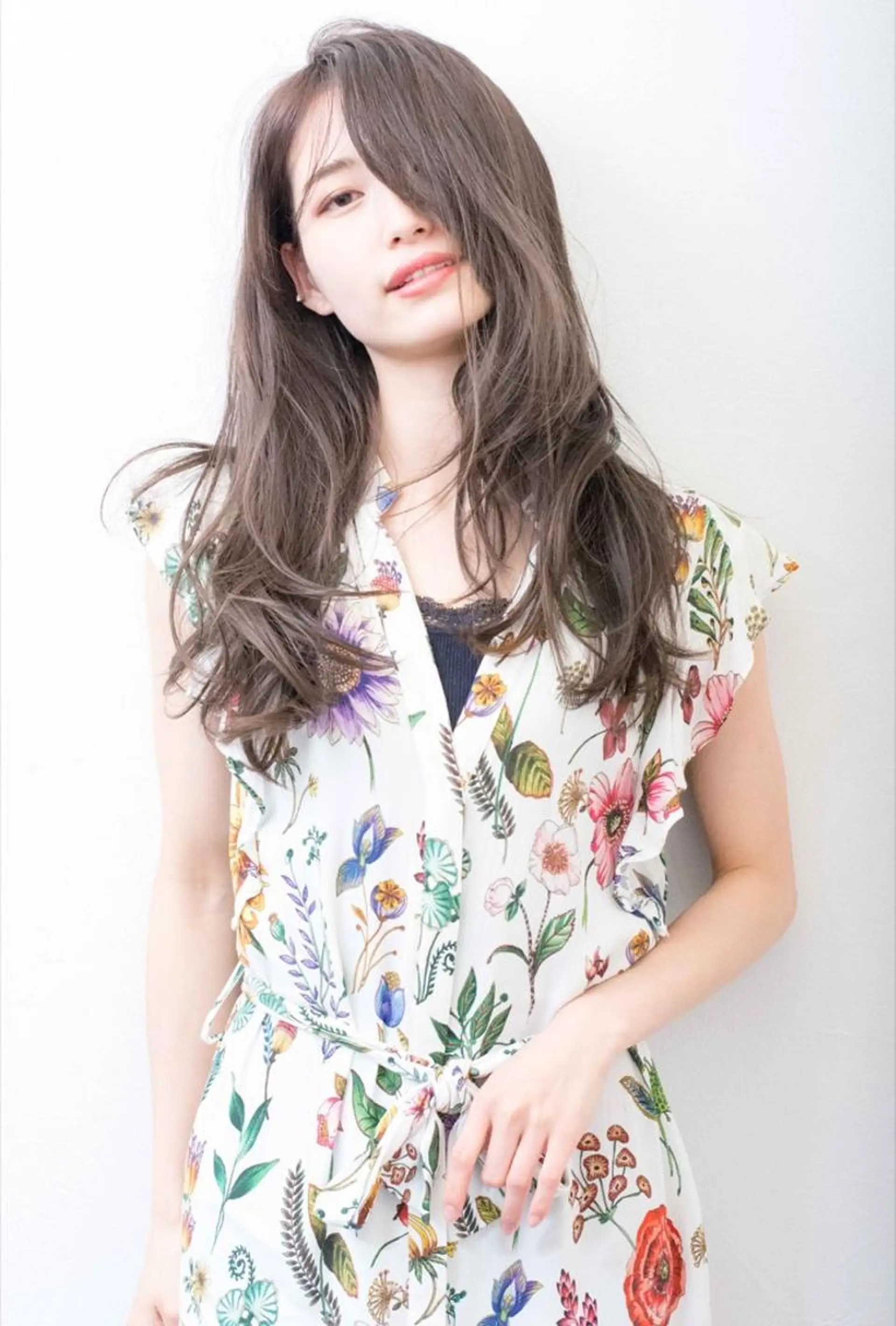 ロング カラー パーマ カット ヘアカラー トリートメント La Ruelle 江曽島店/髪質改善のヘアスタイル