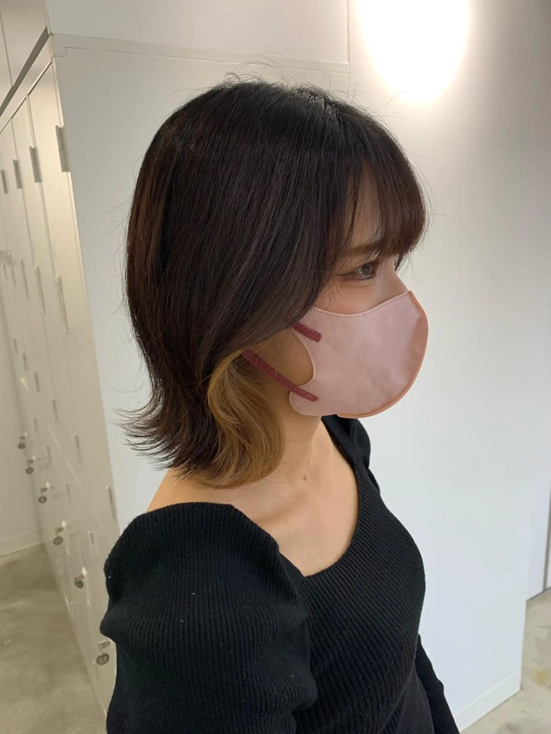 ミディアム カラー ヘアアレンジ カット ヘアカラー トリートメント 新宿♥ハッシュカット 暖色カラー♥Unaのヘアスタイル