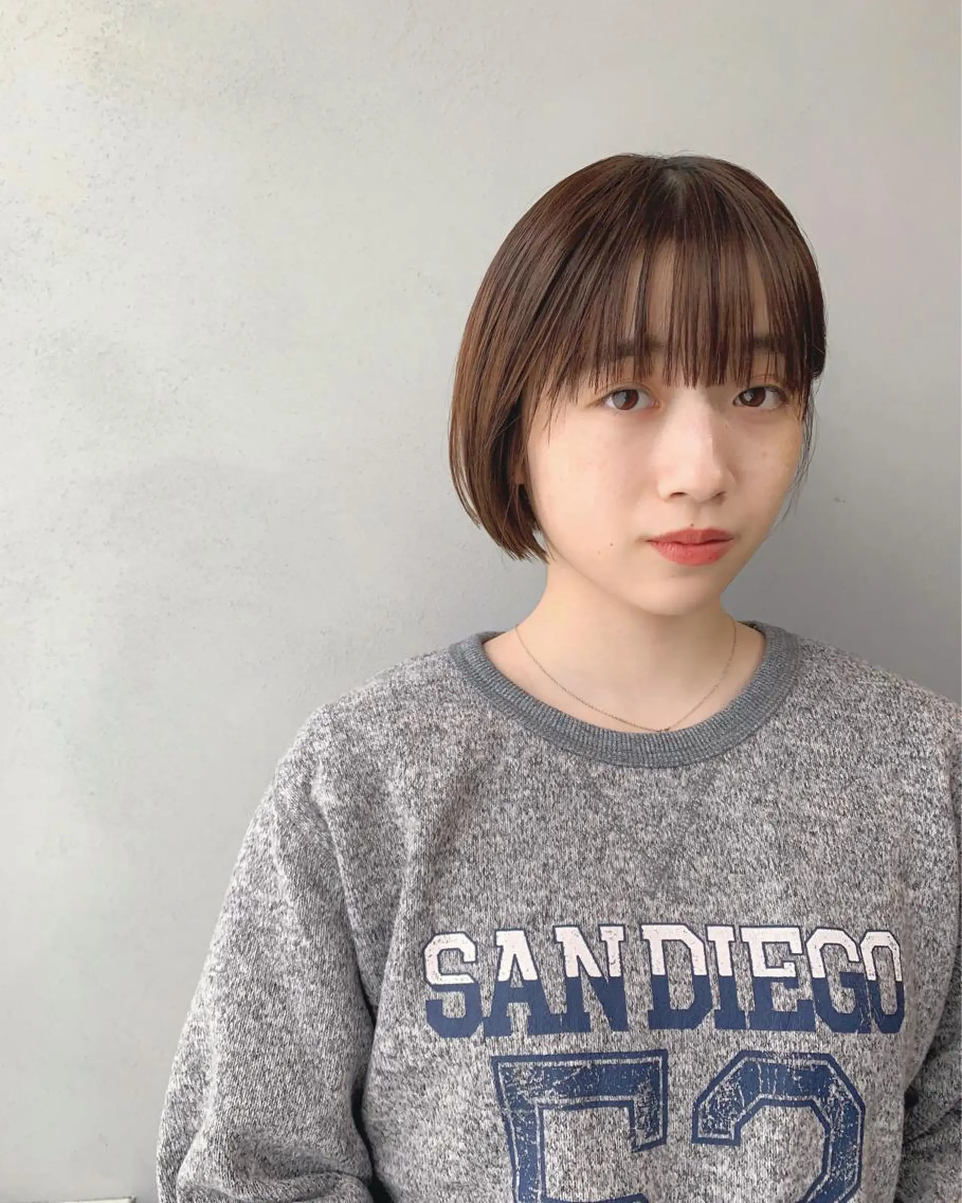 ショート カラー ボブパーマコテ巻き風 パーマNo1深江秀平のヘアスタイル