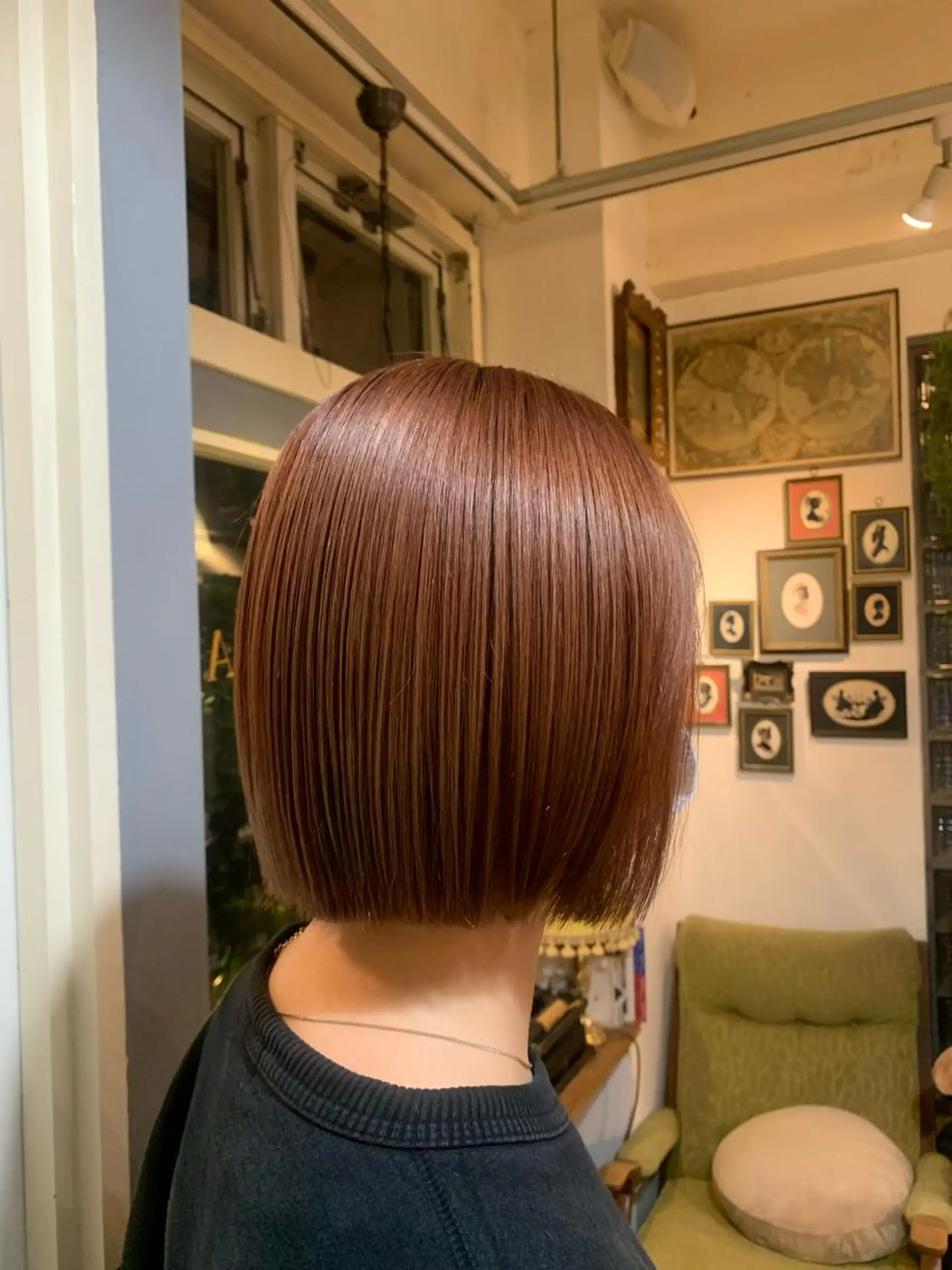 ショート カラー ブラウンカラー オレンジ オレンジブラウン 清水千優/パーマ/ メンズパーマのヘアスタイル