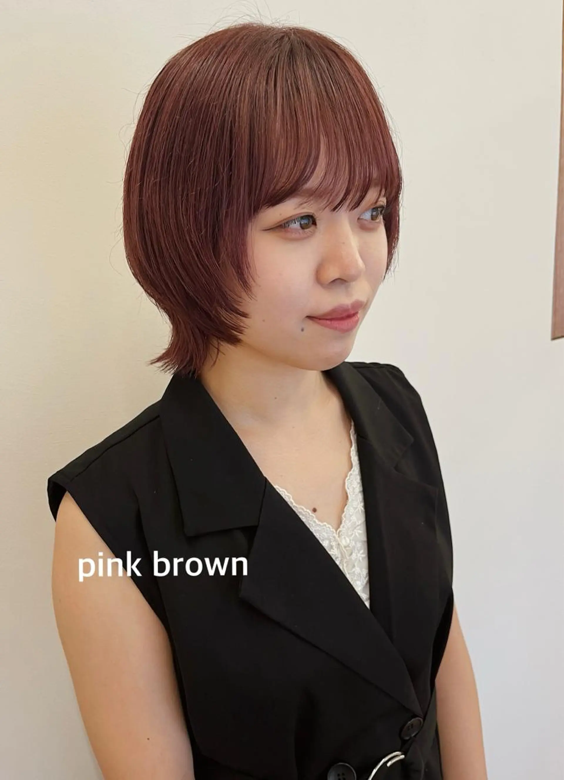 ショート ボブ ウルフカット ヘアカラー 西山 紗耶香🪽 透明感カラー/ボブのヘアスタイル