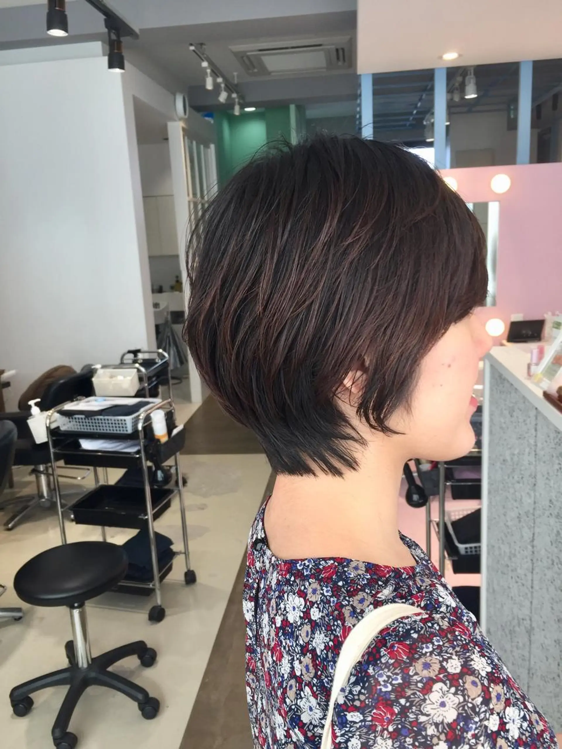 ショート ショートヘア カット ヘアカラー トリートメント ヘッドスパ 所渉/韓国レイヤー /ウルフカットのヘアスタイル