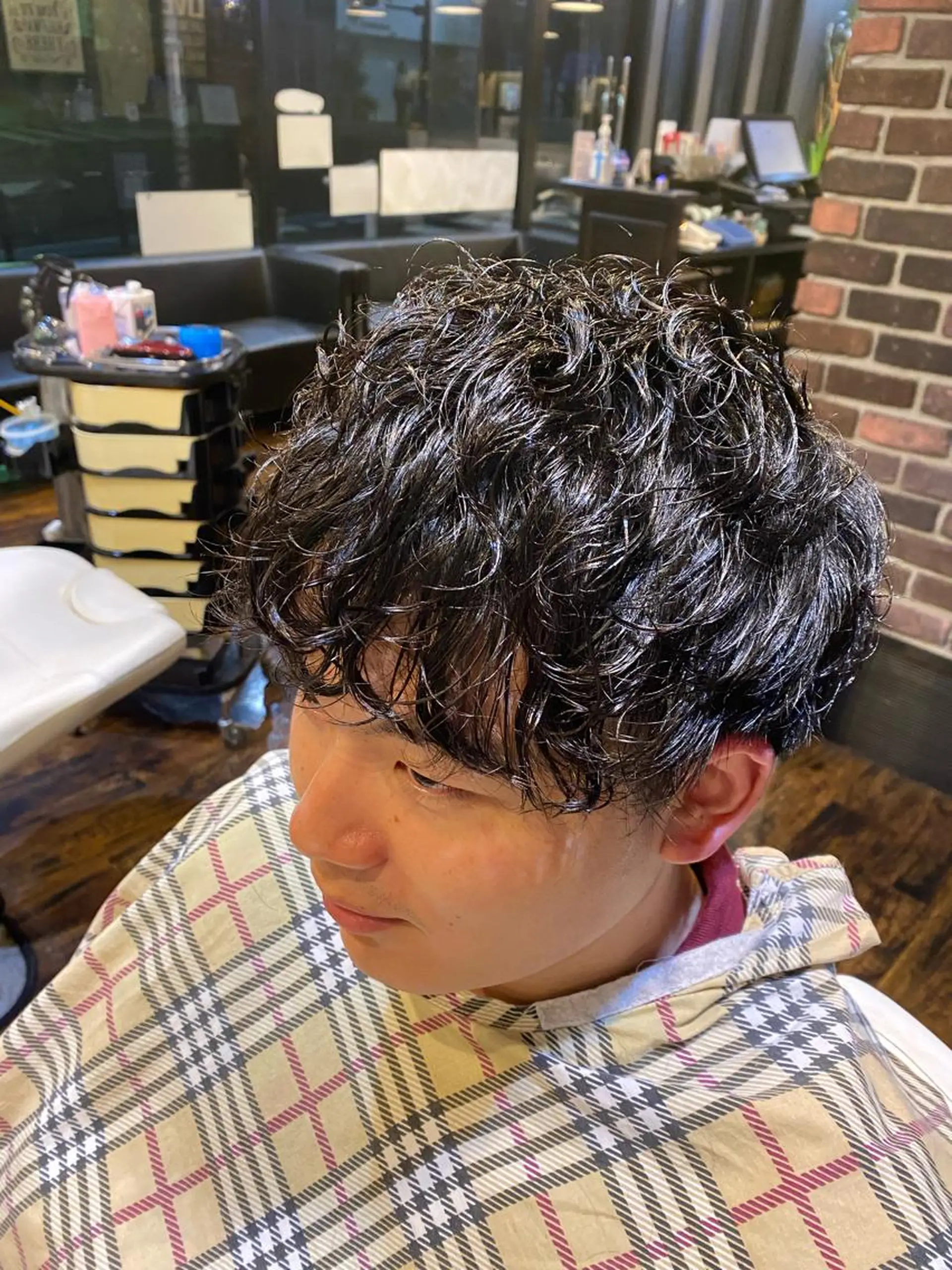 セミロング パーマ dunhill 斉藤 大樹/メンズカットのヘアスタイル