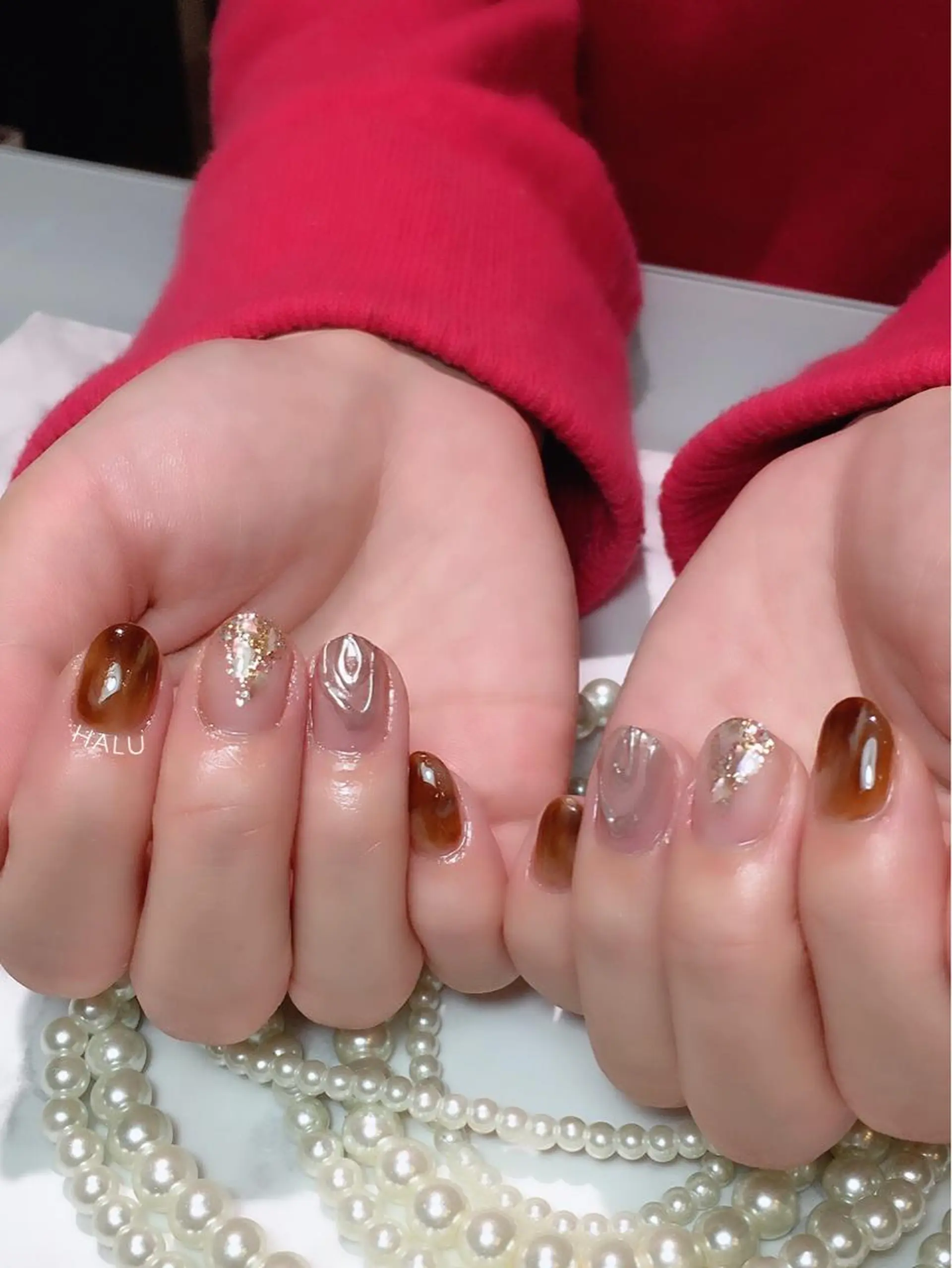 ネイル ニュアンスネイル HALU ハルのネイルデザイン