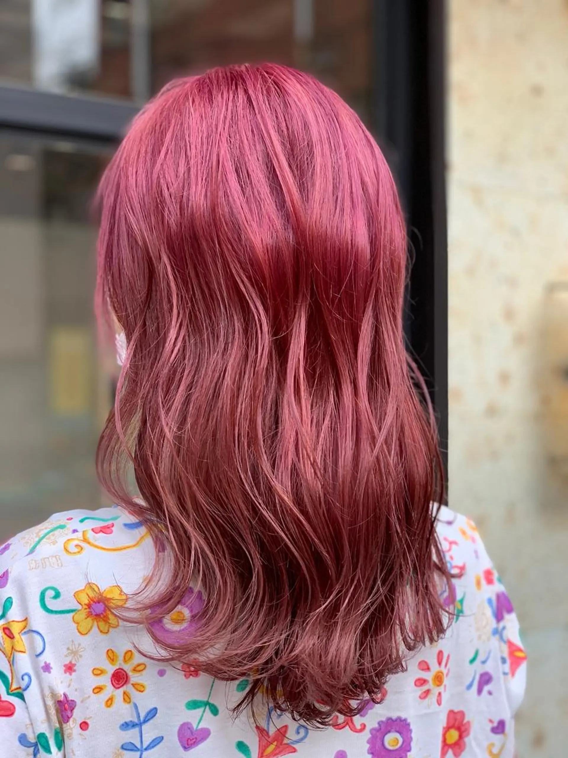 ミディアム カラー ヘアアレンジ 髪質改善×ハイトーン 中田啄也のヘアスタイル