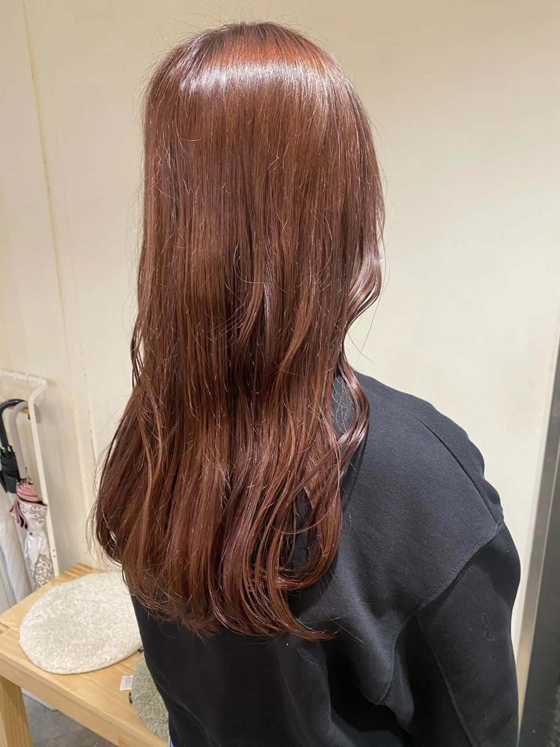 セミロング カラー ヘアアレンジ ブリーチ ブラウンカラー ピンクカラー ピンクブラウン ボブ /ニュアンス/ satomi🧸💖のヘアスタイル