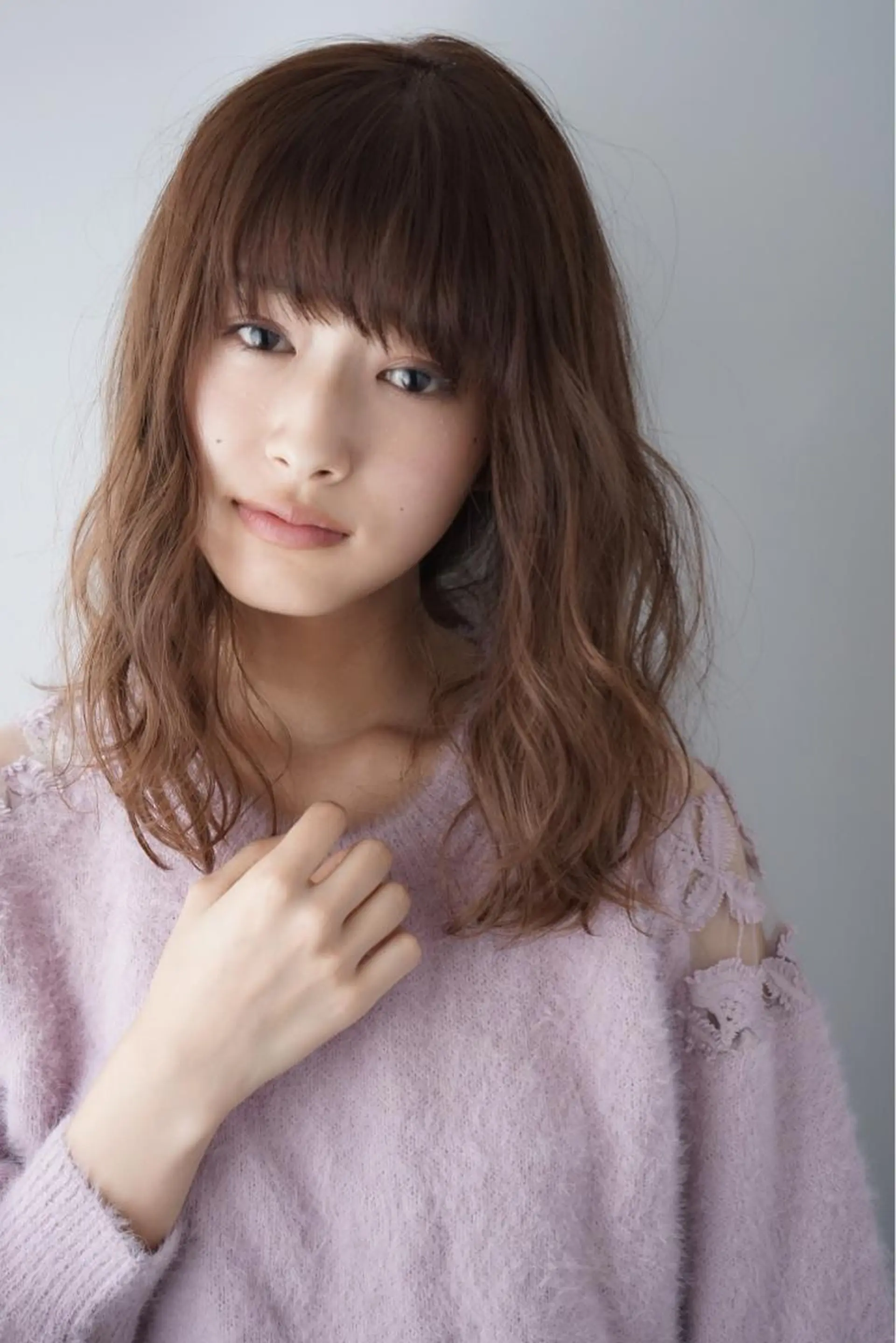 ロング カラー パーマ ヘアアレンジ アッシュ ベージュカラー カット ヘアカラー 可愛いを作る神 ナオヒロのヘアスタイル