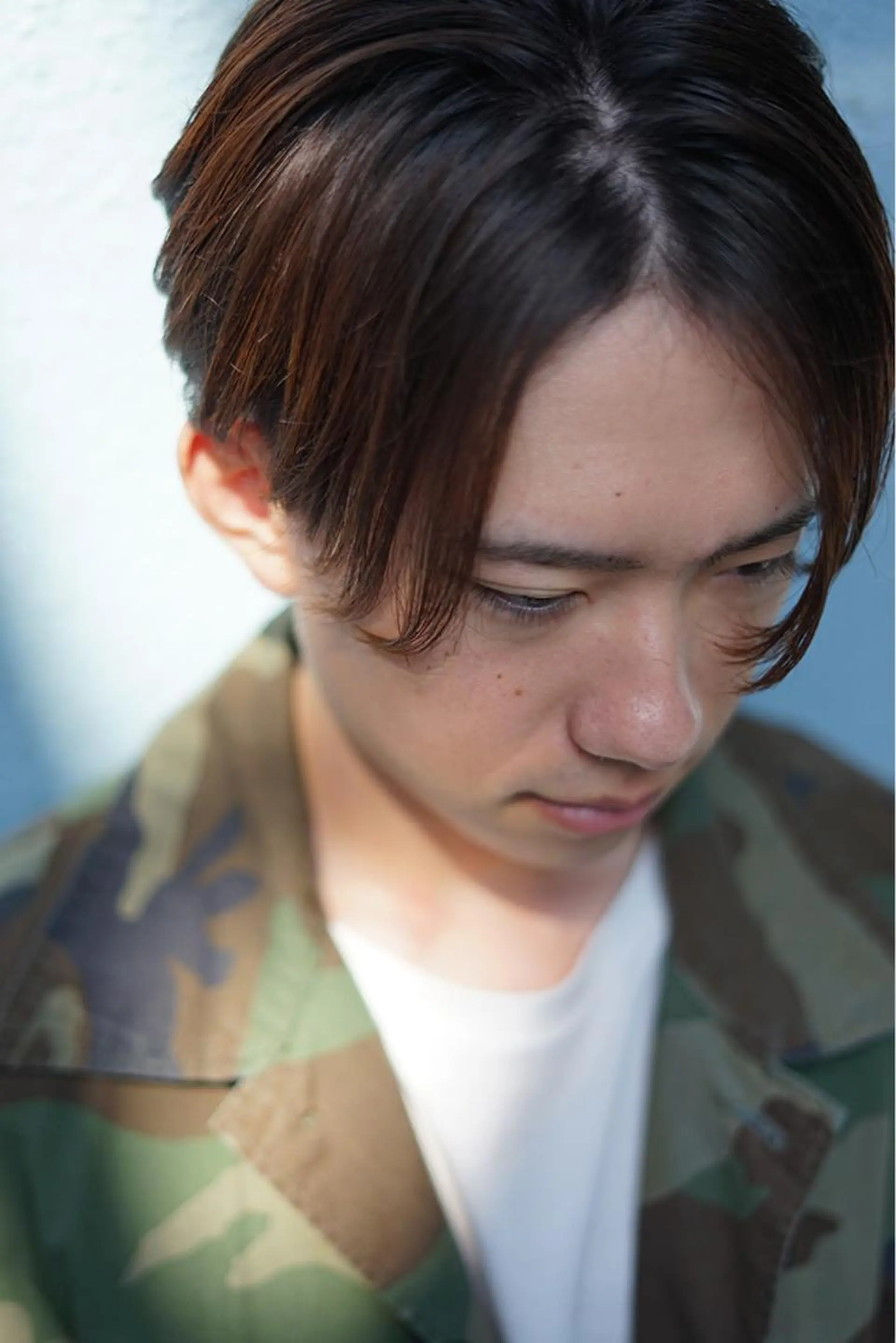 メンズ センターパート カット 永野 正芳のヘアスタイル