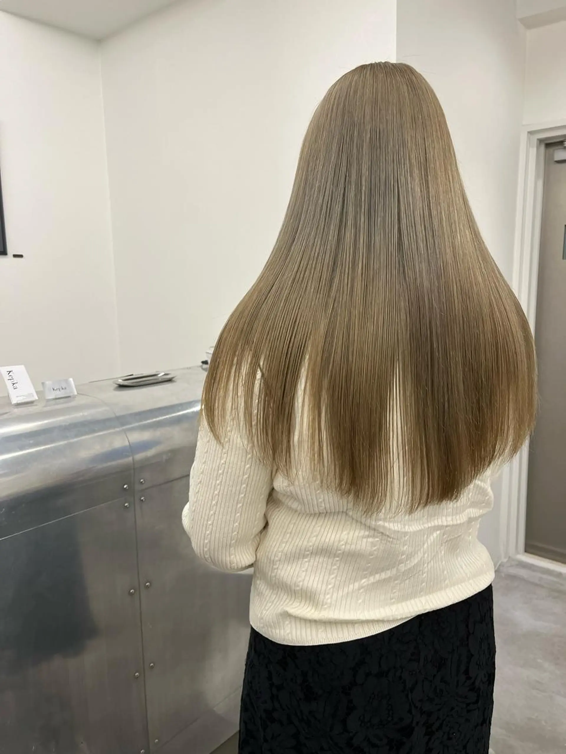 ロング カラー ヘアカラー KEPKA ヤマグチ 天神 今泉のヘアスタイル