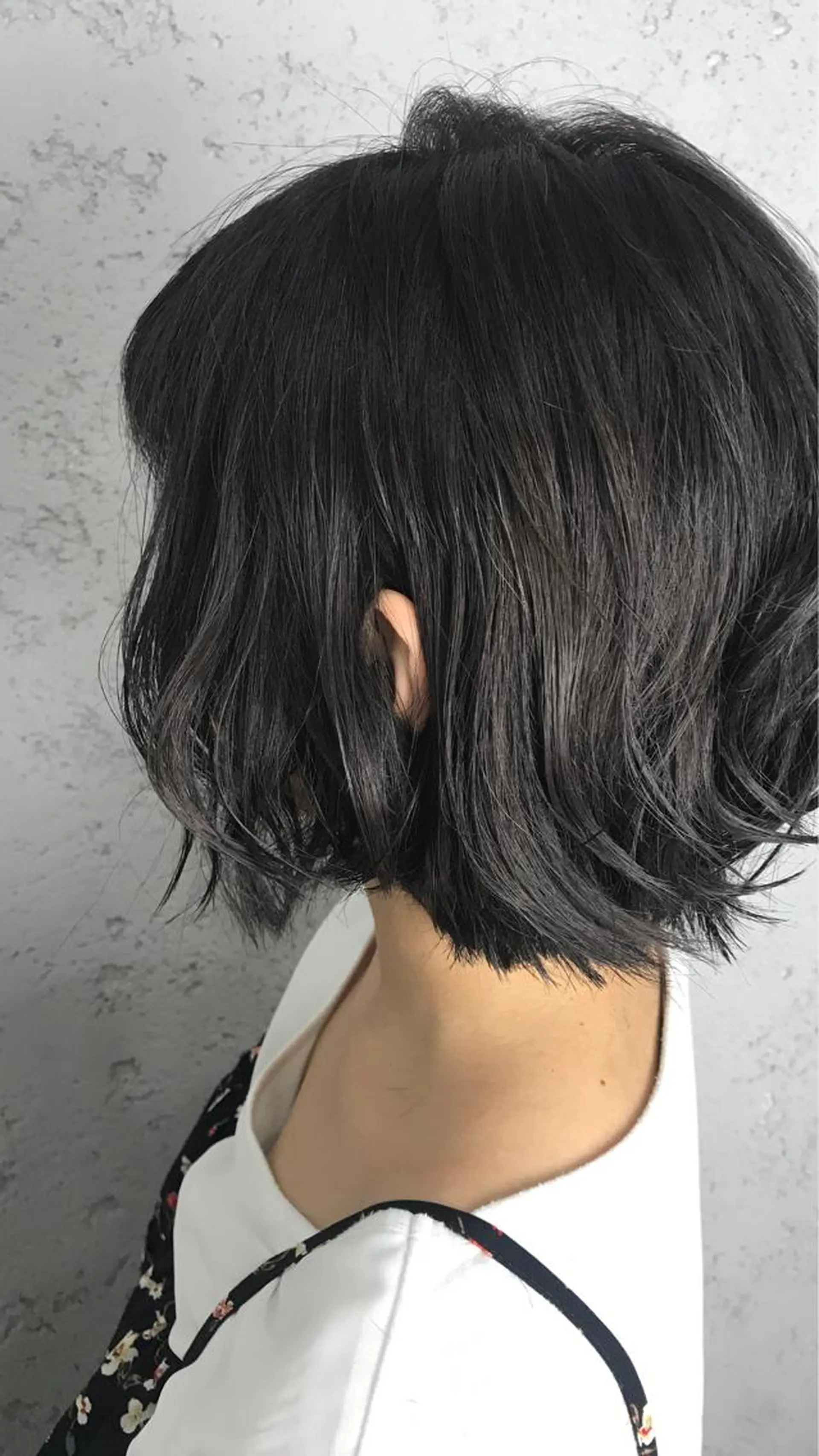 ショート カラー パーマ ヘアアレンジ 韓国ヘア✨グレージュ カラーasamiのヘアスタイル