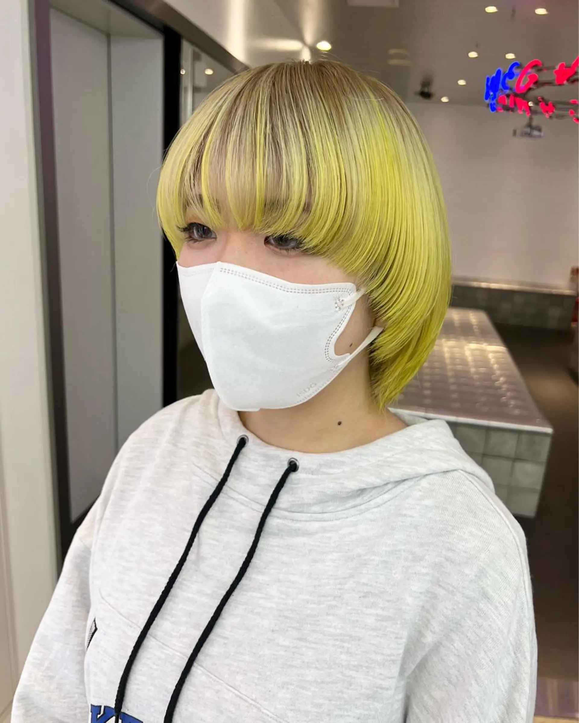 ミディアム カラー ヘアカラー トリートメント 🥃まろやかカラー/ ボブ🥃yujiroのヘアスタイル