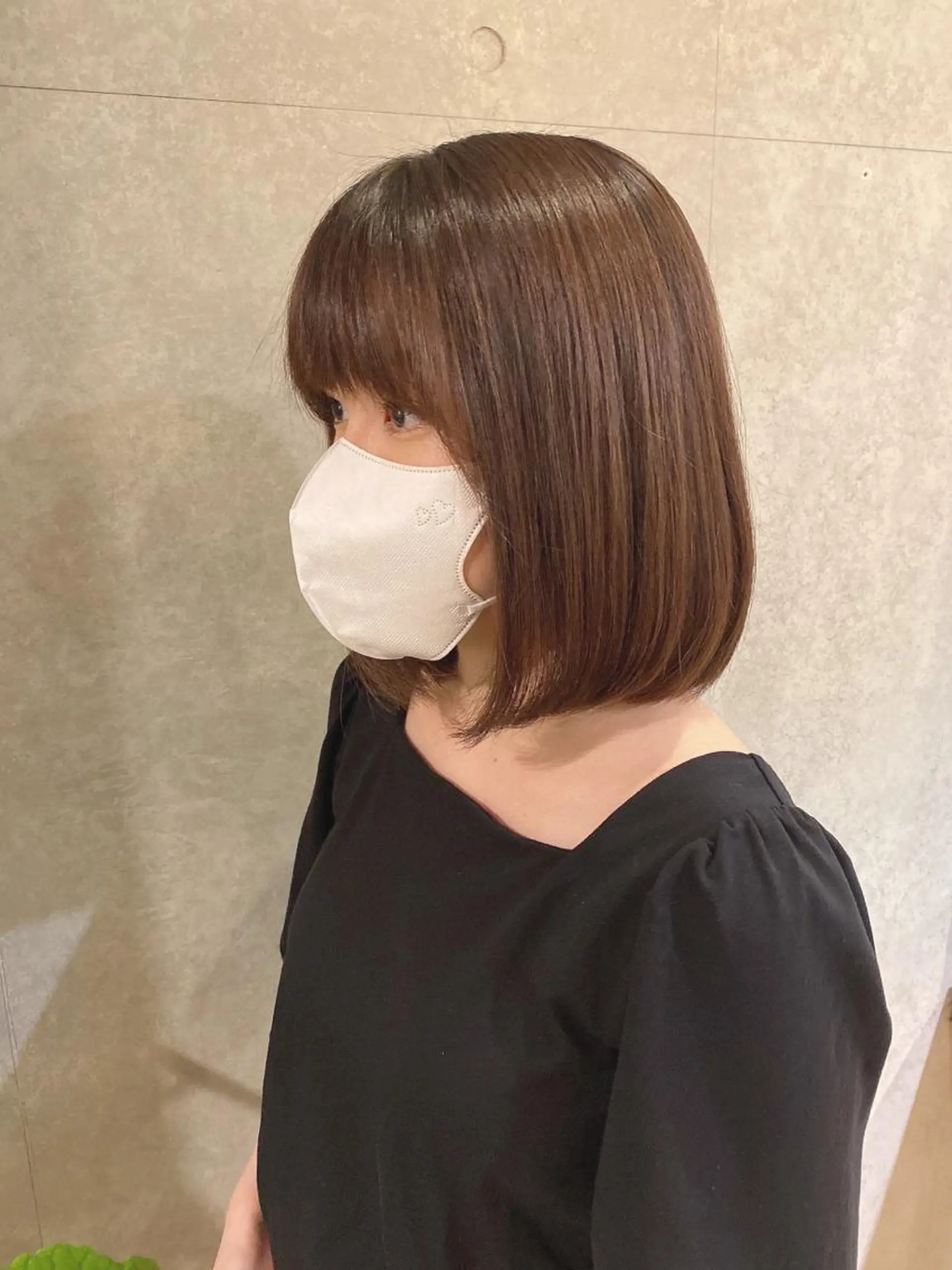 ミディアム ボブ 鈴木 悠史のヘアスタイル