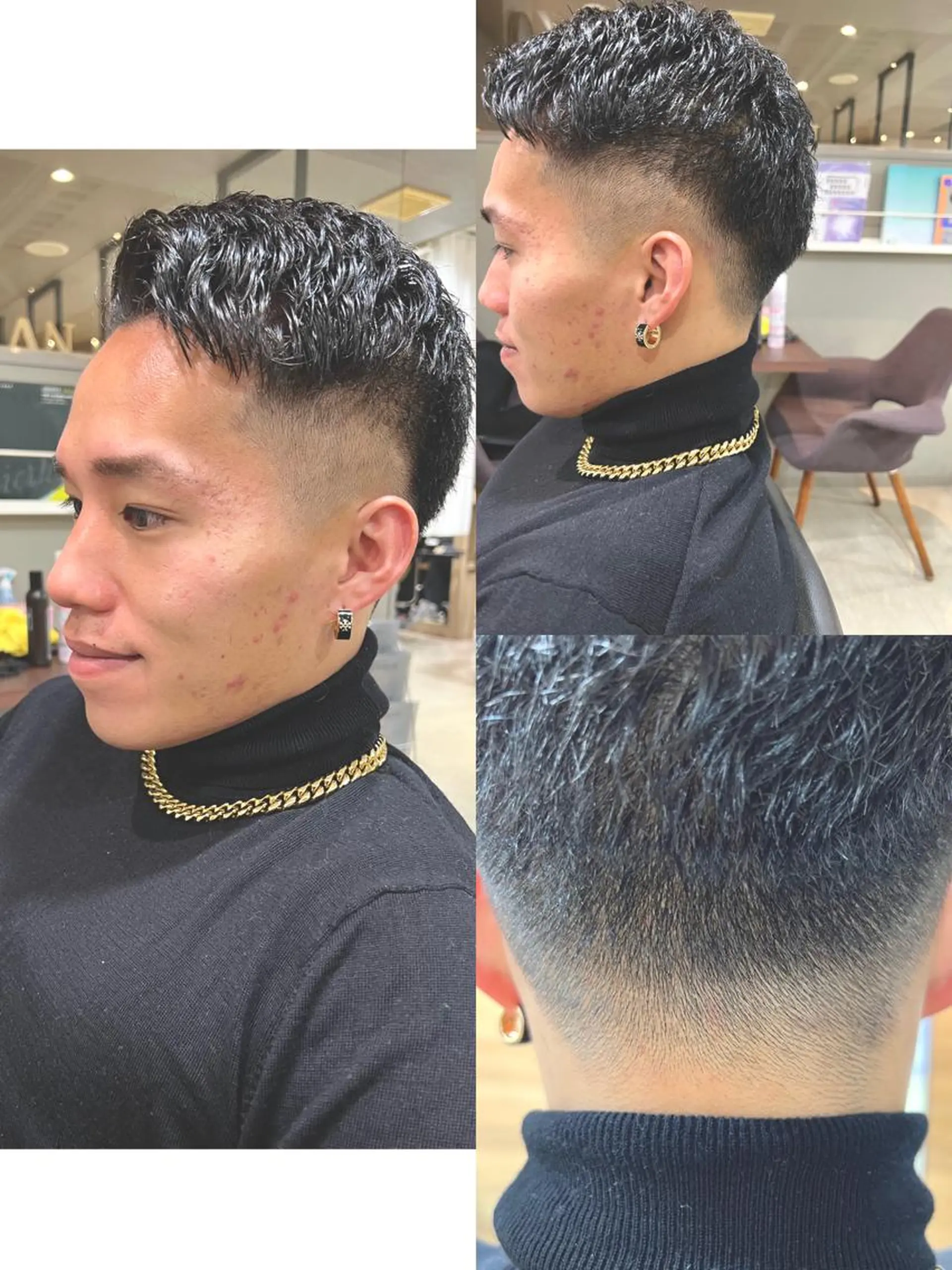 メンズ フェードカット 心斎橋メンズサロン リベルテグリットのヘアスタイル