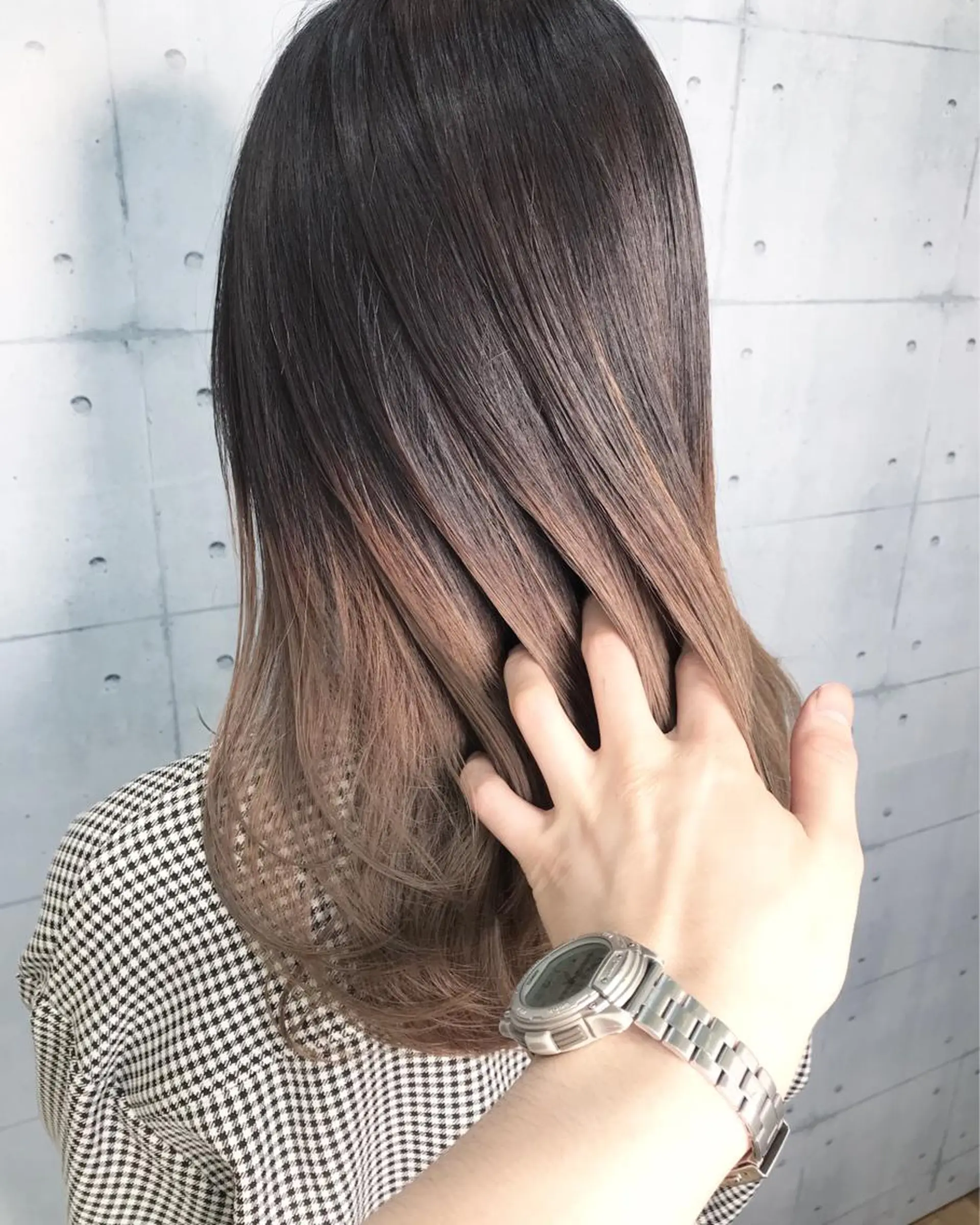 ミディアム 💎馴染むエクステ× 縮毛矯正TOMO💎のヘアスタイル