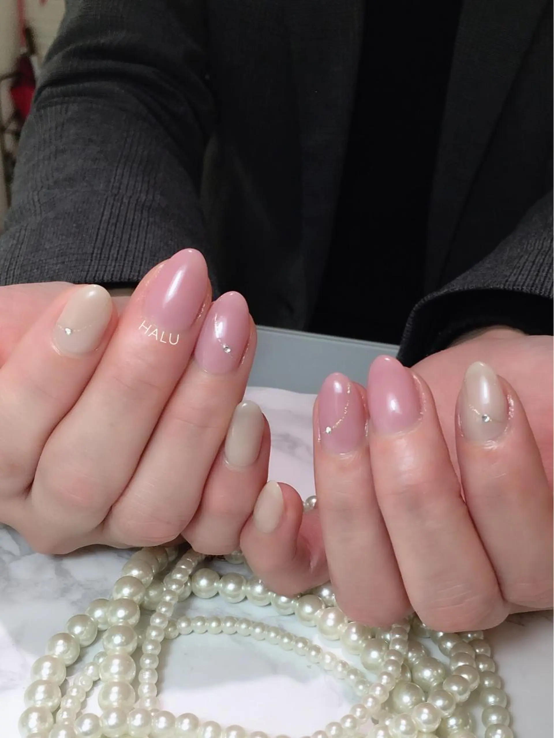 ネイル オフィスネイル 春ネイル HALU ハルのネイルデザイン