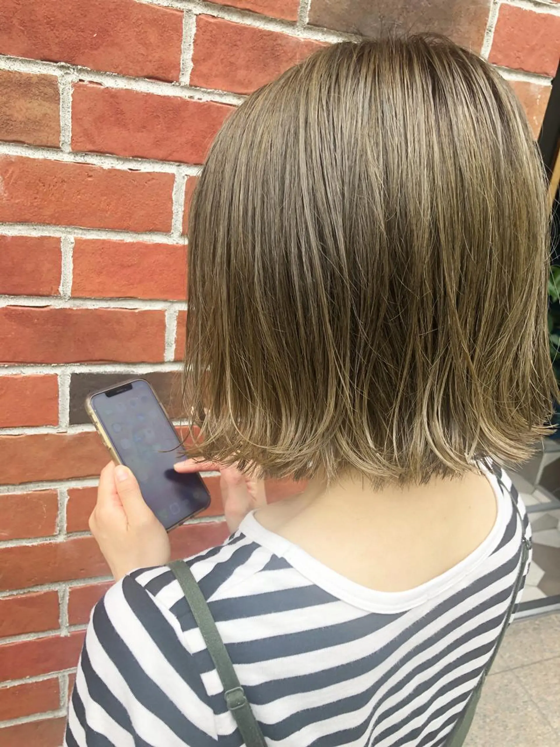 ミディアム カット ヘアカラー トリートメント シンタニナオト /梅田茶屋町のヘアスタイル