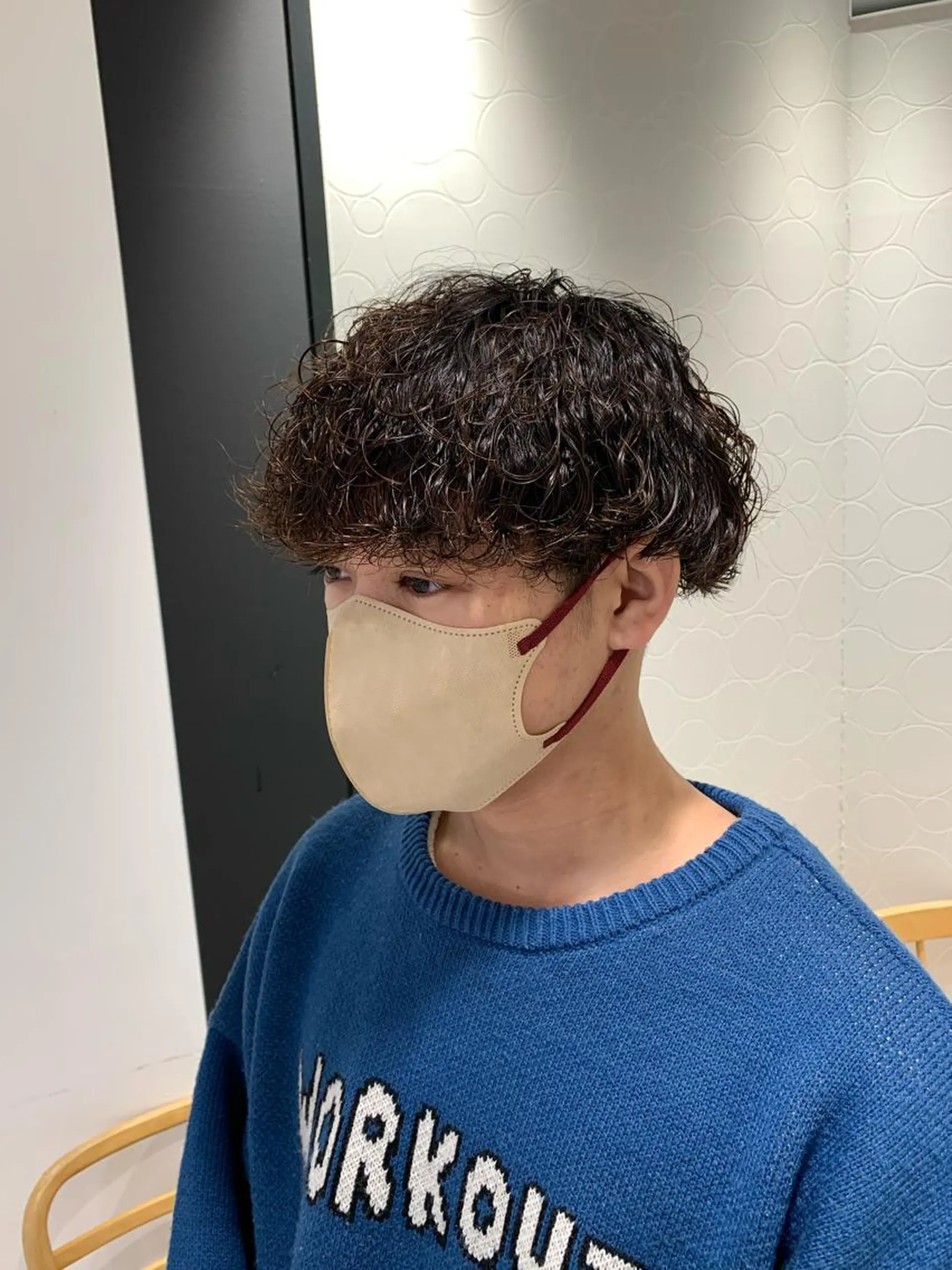 ショート パーマ メンズ メンズパーマ 波巻きパーマ モッズヘア仙台長町店所属・メンズカット・ パーマ🎈はなさかのヘアスタイル