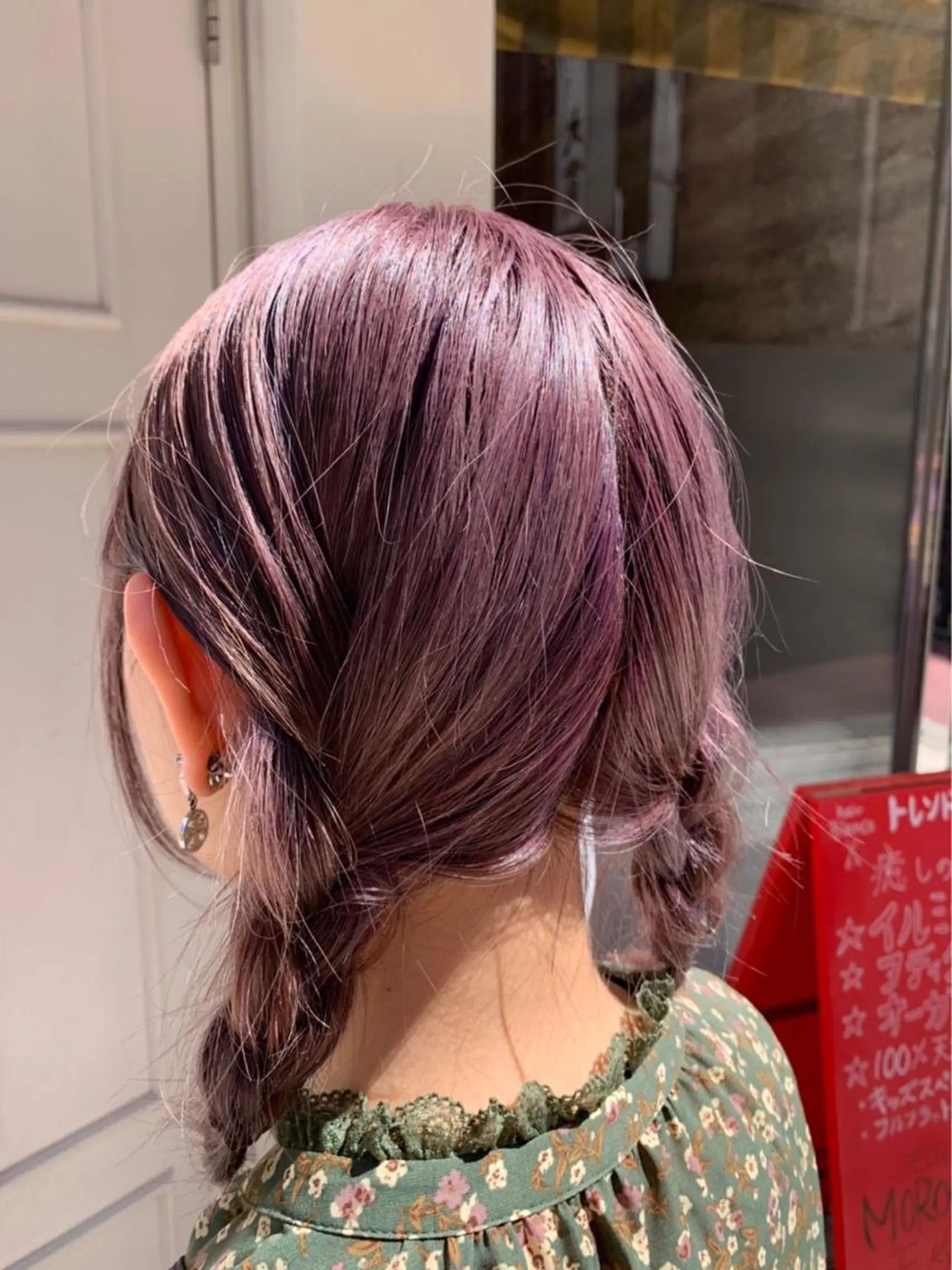 ミディアム カラー ラベンダーカラー ラベンダーピンク ピンクカラー 🫟Blanco🫟 Color&Careのヘアスタイル