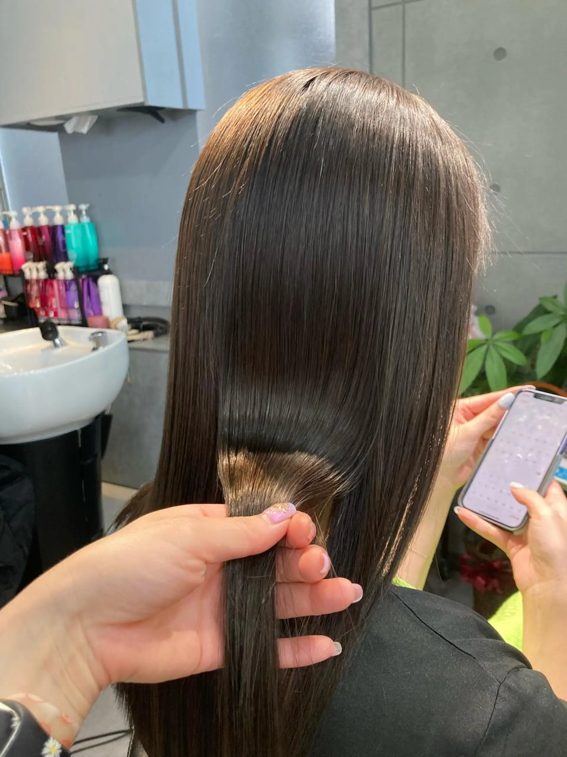 ロング 髪質改善☺︎縮毛矯正 ふじい まりんのヘアスタイル