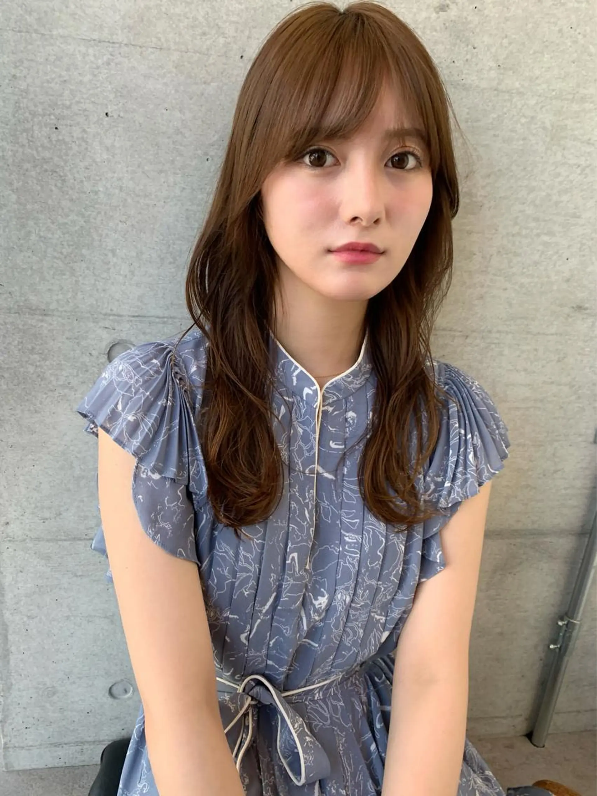 セミロング カット ヘアカラー オシャレ髪✔️ 店長オオキアキヒロのヘアスタイル