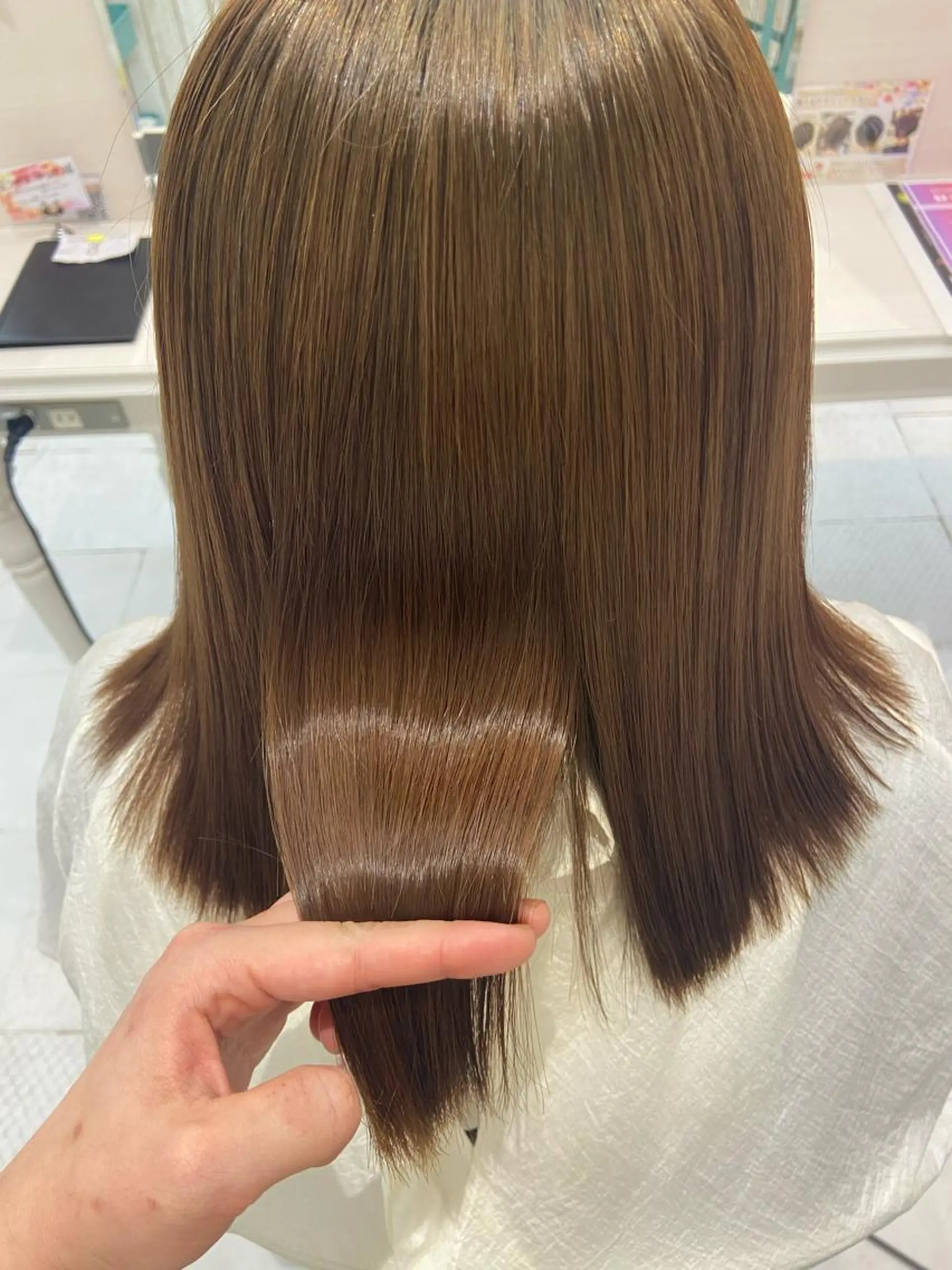 ミディアム 髪質改善 ベージュカラー/ いぢちるみのヘアスタイル