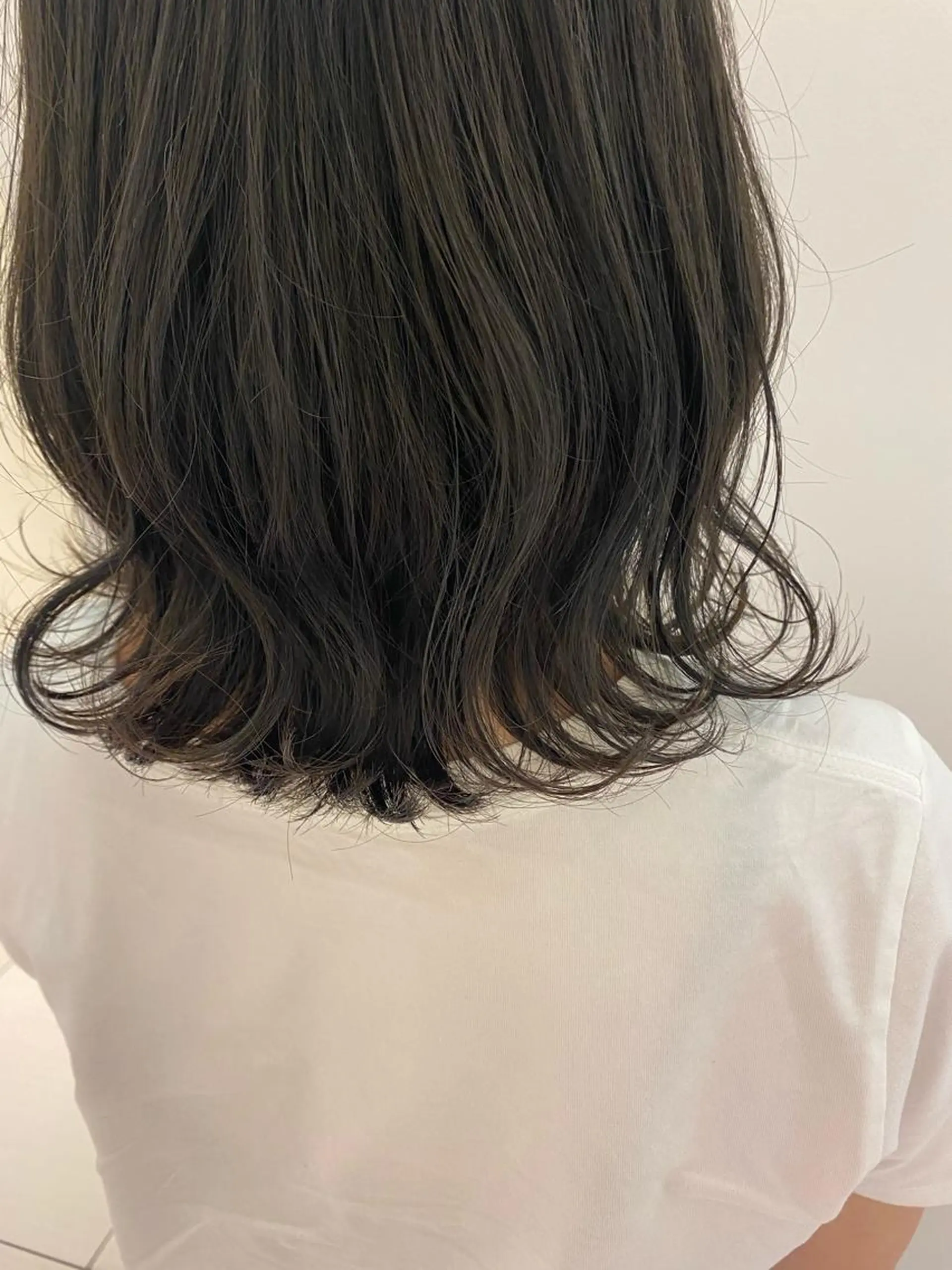 ミディアム カラー YUI🍊 ボブ/メンズパーマのヘアスタイル