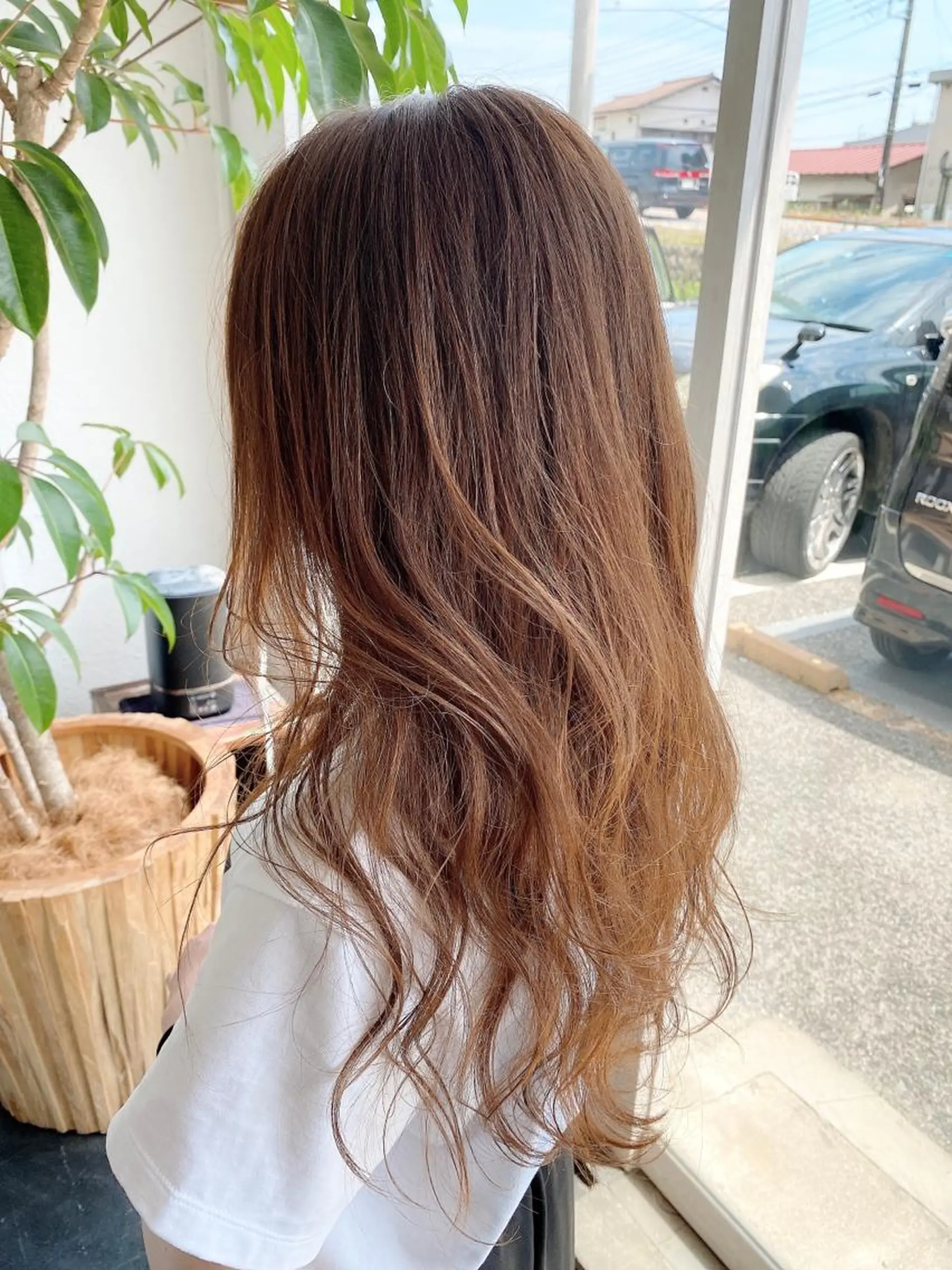 セミロング カラー 小森 拓哉のヘアスタイル