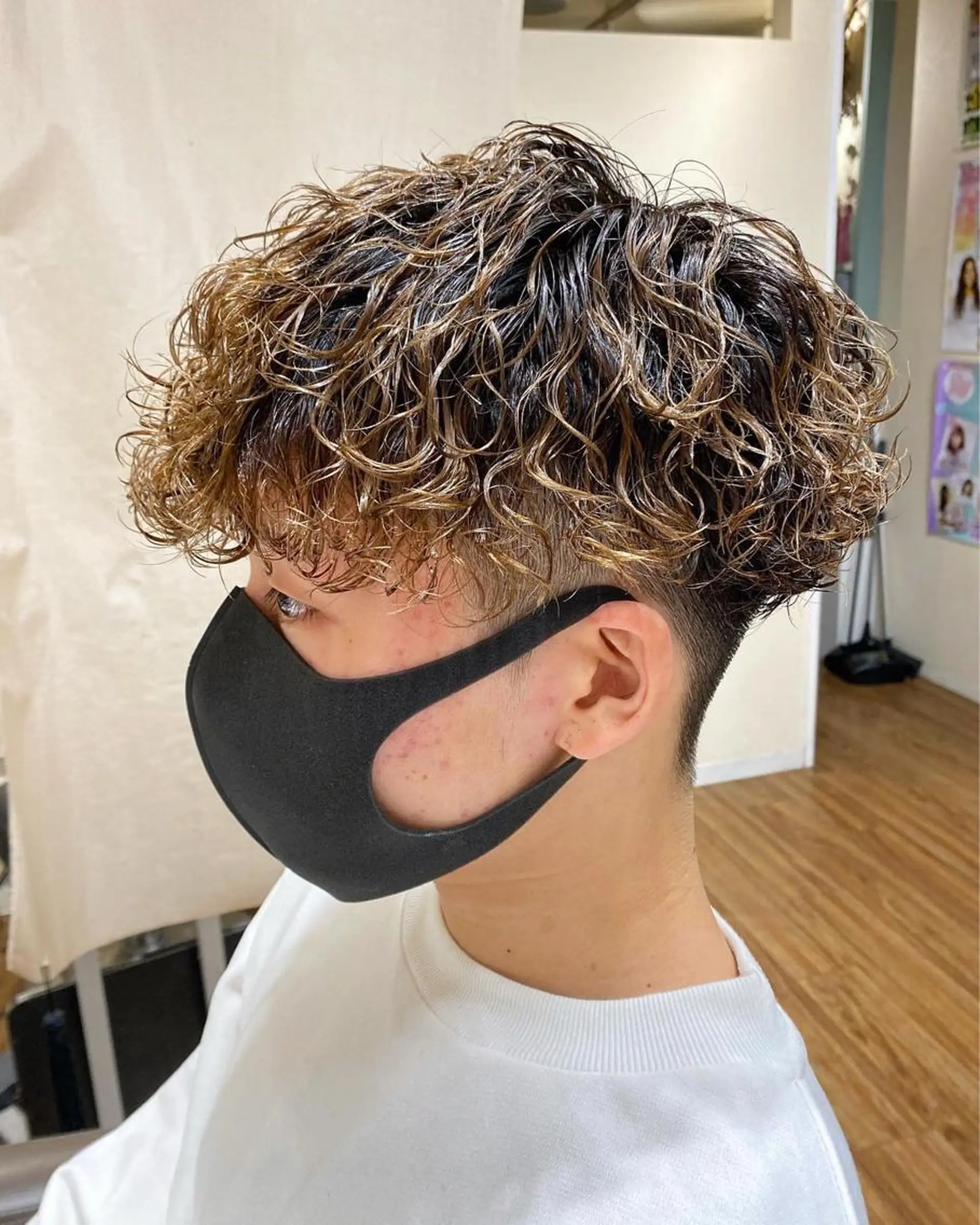 パーマ メンズ ビジネス カルマパーマ メンズパーマ プードルパーマ スペインカール カット 🟦メンズパーマ🟦 横浜駅｜小上馬淳司のヘアスタイル