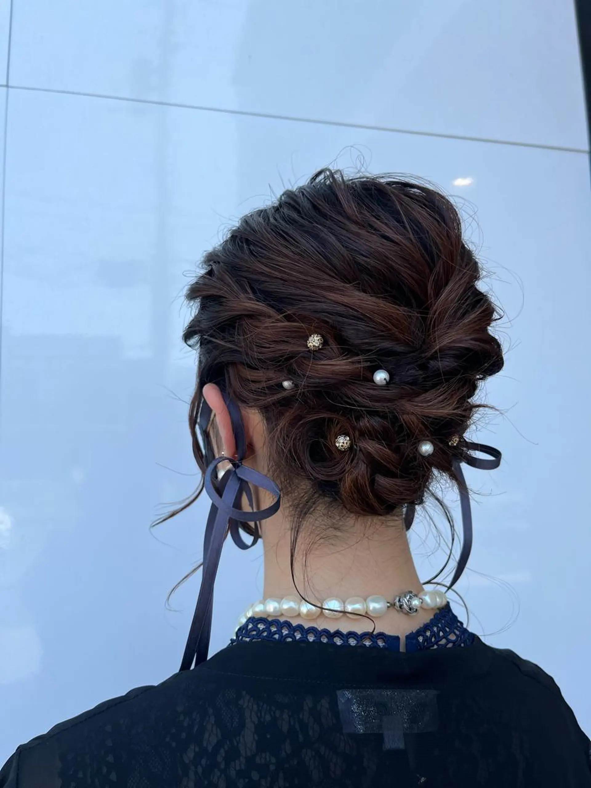 ミディアム ヘアアレンジ ヘアセット ツヤ髪カラー💎 佐藤あきのヘアスタイル