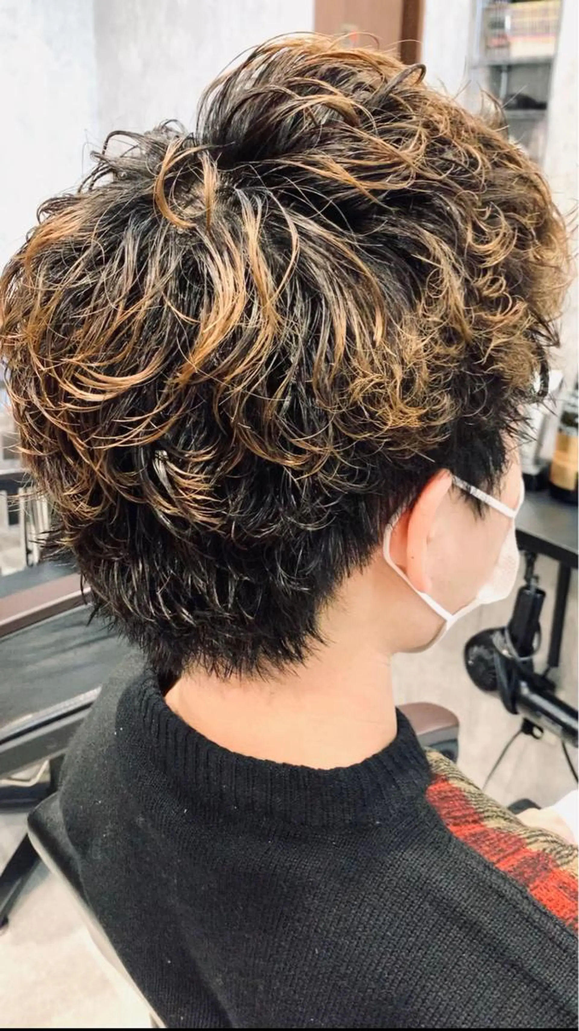 ショート パーマ メンズ メンズパーマ スパイラルパーマ メンズ支持数No.1 👑リュウ👑のヘアスタイル