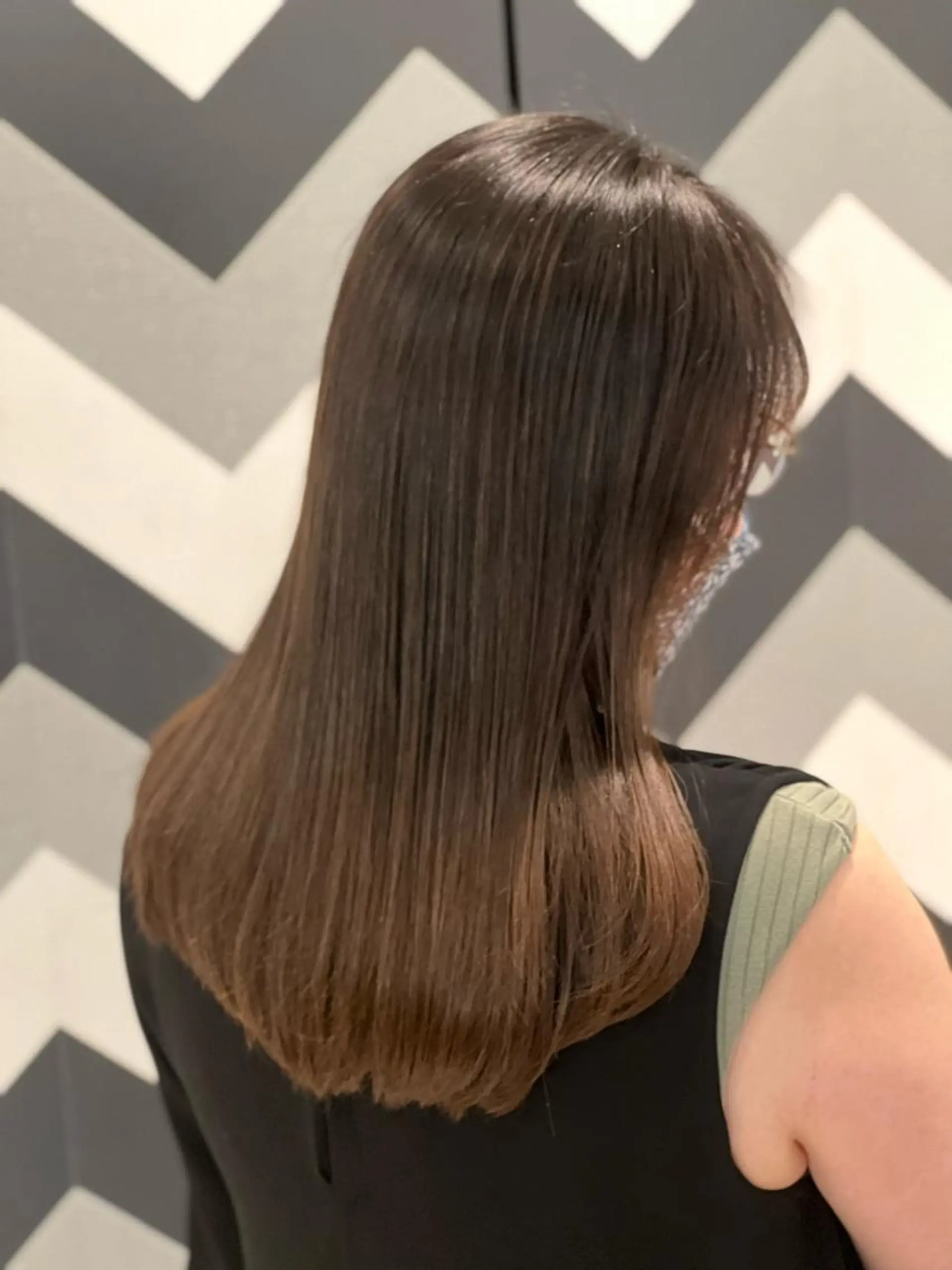 ロング パーマ カット 縮毛矯正 白髪ぼかし大人メンズ 根本零のヘアスタイル