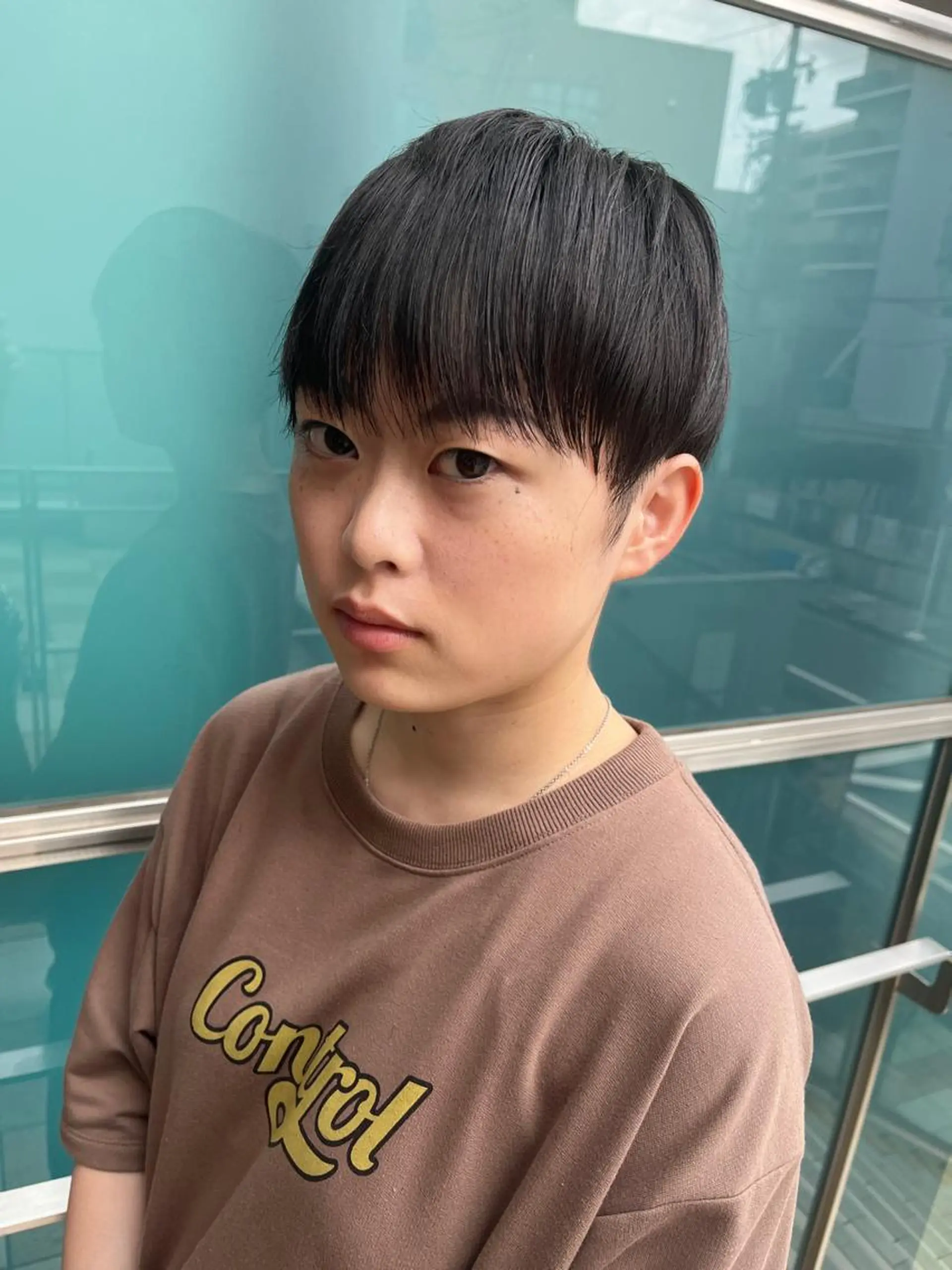 ショート カラー パーマ ヘアアレンジ メンズ キッズ ネイル マツエク・マツパ アイブロウ メンズパーマ ブラウンカラー ケアカラー 透明感カラー ピンクカラー 久木原 ゆりのヘアスタイル