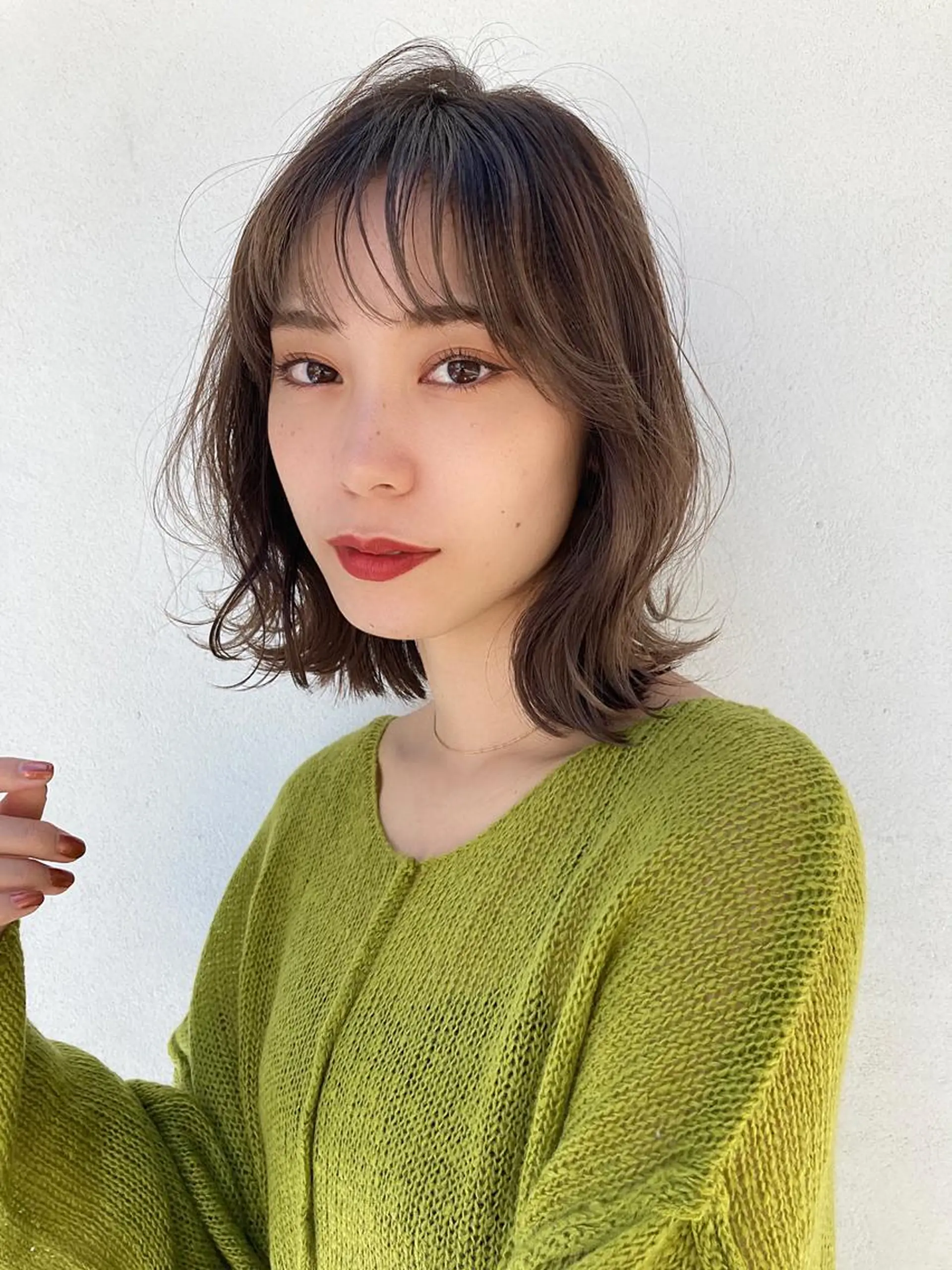 ショート カラー ボブ 外ハネヘア カット トリートメント ヘアセット Loom .by Sea  ルームバイシー所属・レイヤー/前髪/ 韓国/CHIHIROのヘアスタイル