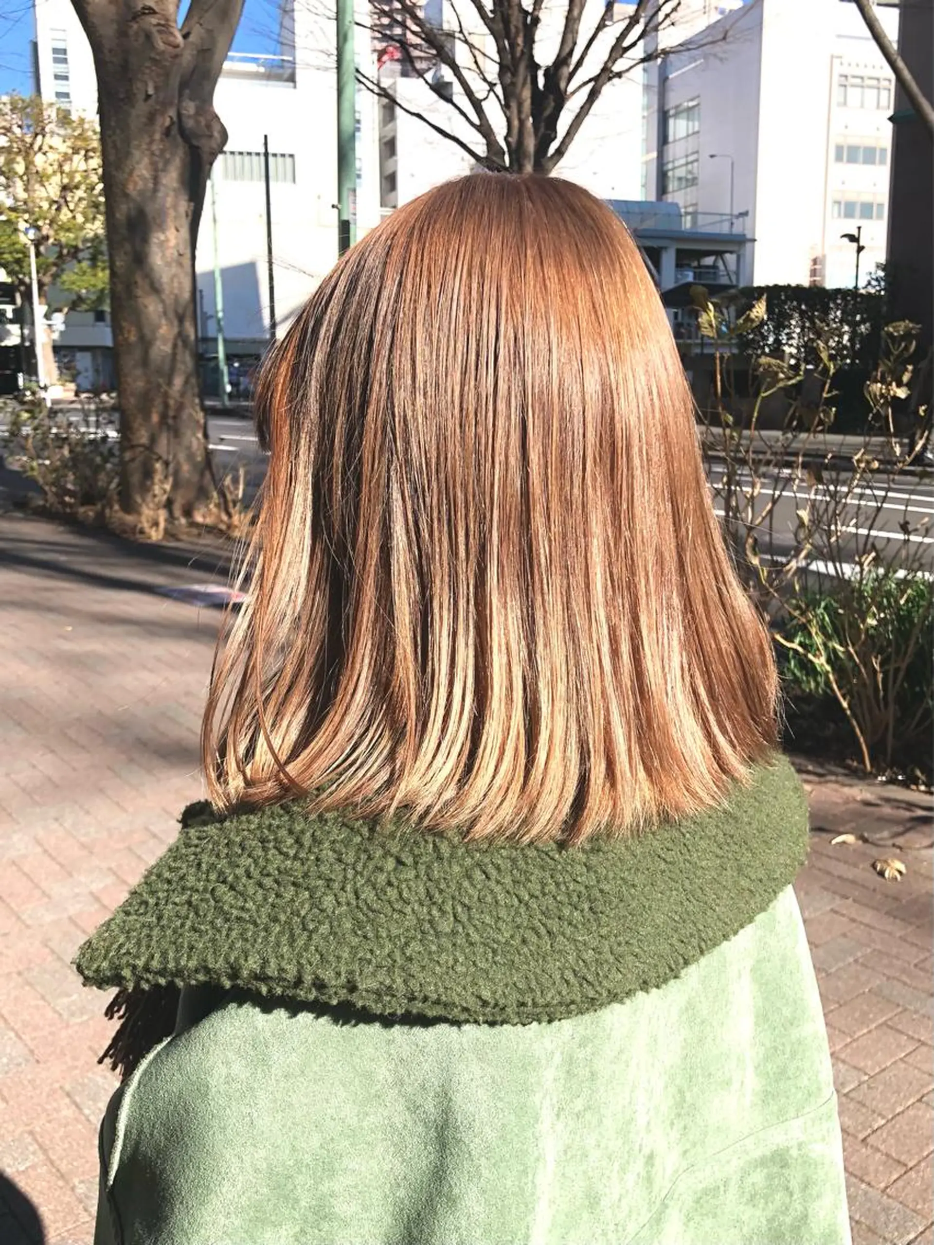 ミディアム カラー ベージュカラー ミルクティーベージュ カット ヘアカラー 🤎ベージュカラー/ 髪質改善/山岸🤎のヘアスタイル
