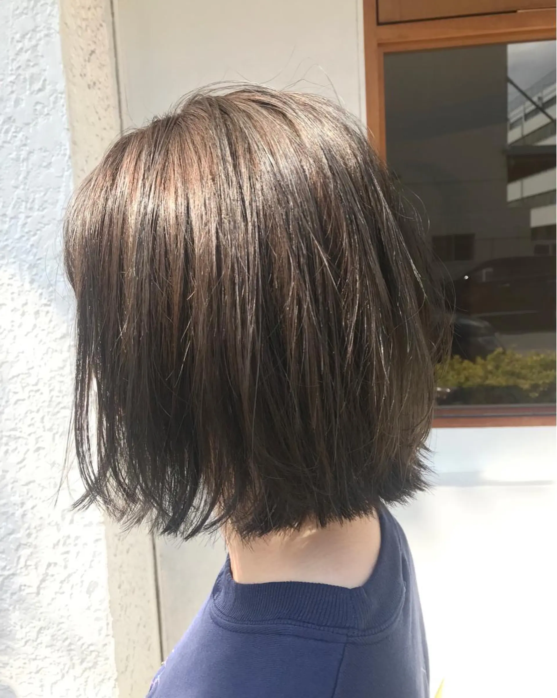 ショート カラー ブリーチ グレージュ ブリーチなしカラー カット ヘアカラー 小顔ショート/ボブ/ 川口京佑のヘアスタイル