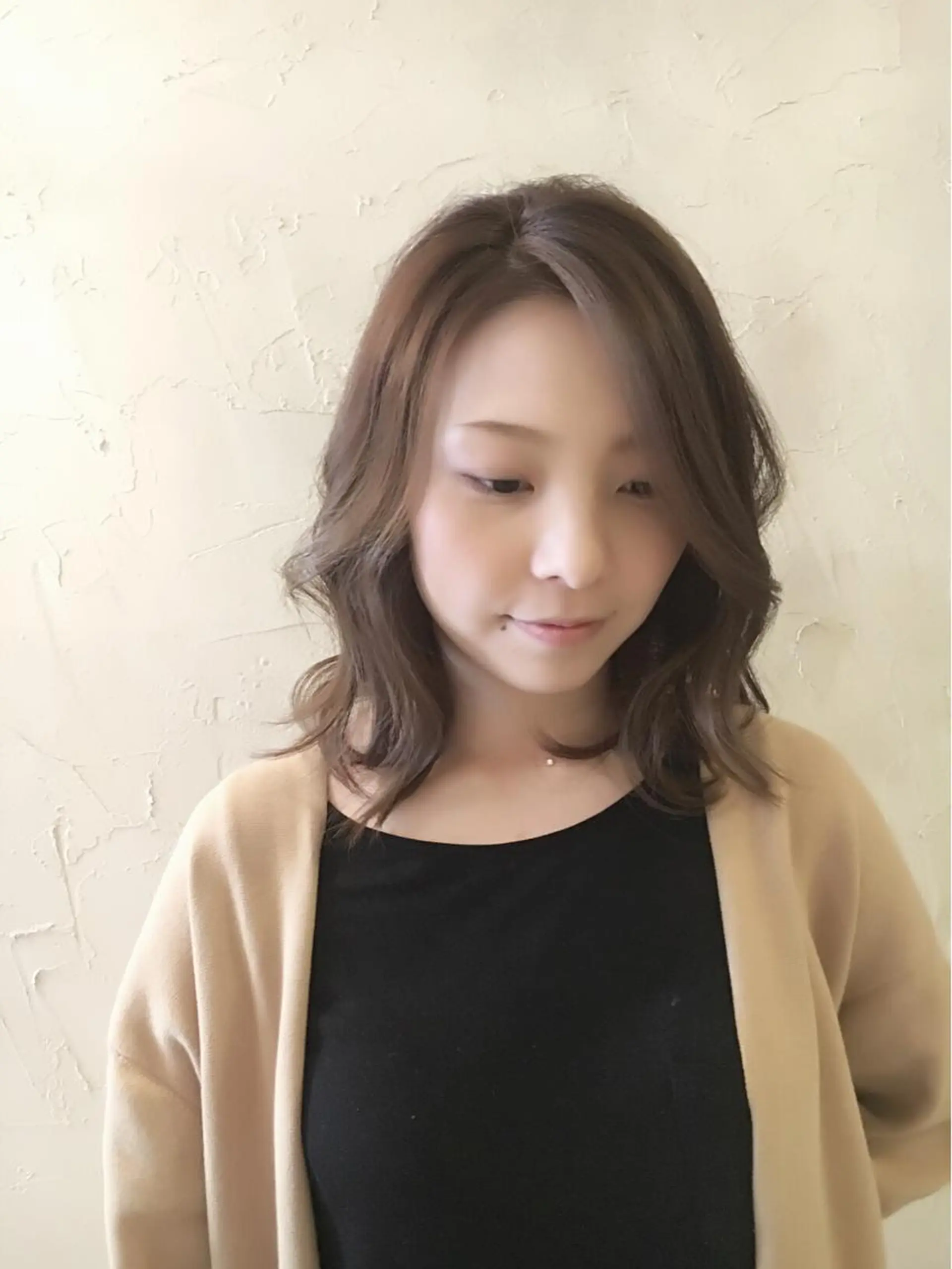 ミディアム カラー LoRE hair 四条河原町　西尾友里のヘアスタイル
