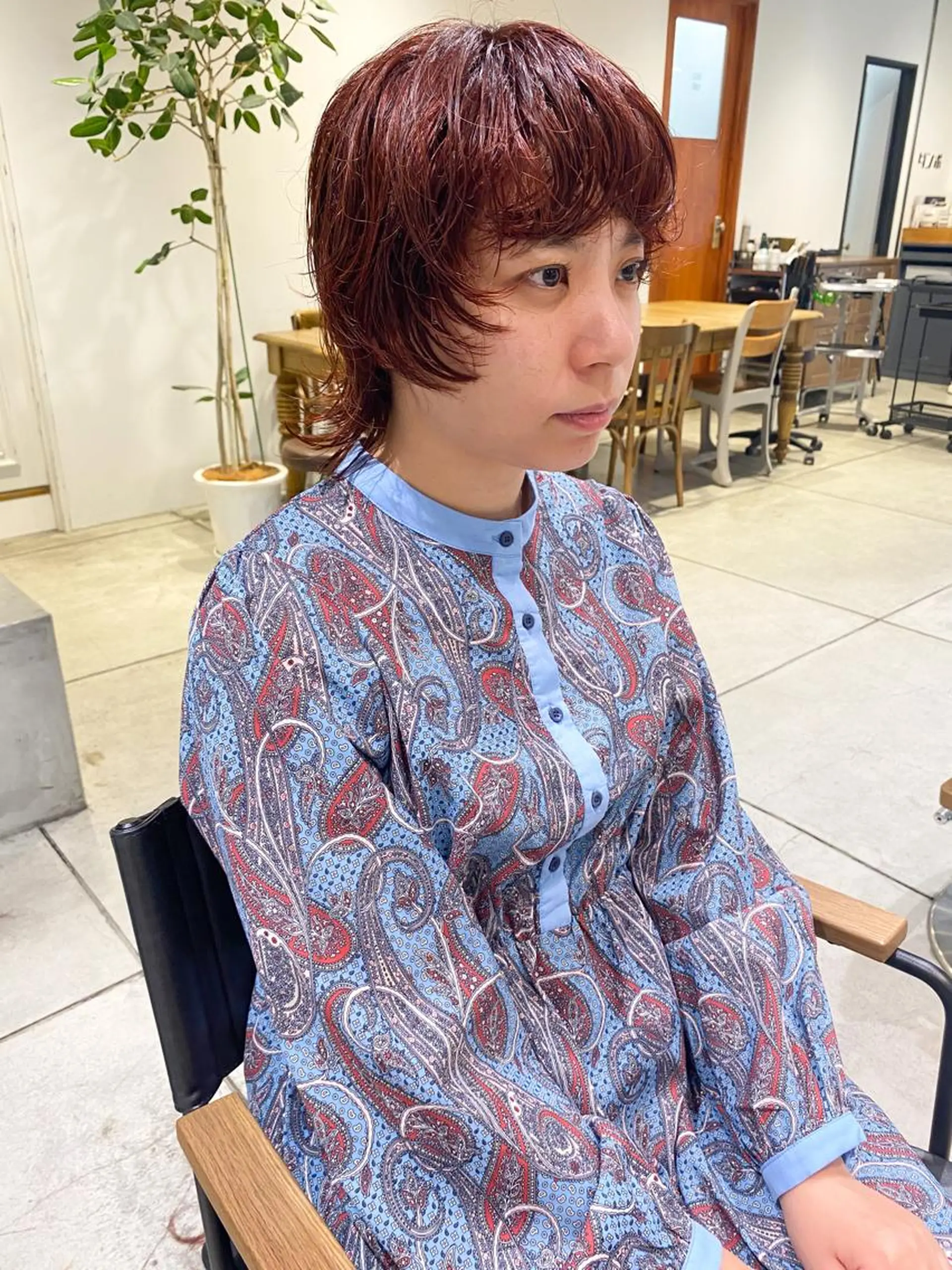 ミディアム カラー パーマ ヘアアレンジ メンズ キッズ ネイル マツエク・マツパ ミディアムパーマ マッシュウルフ マッシュ メンズパーマ メンズウルフカット パーマスタイル🔅 sayacaのヘアスタイル