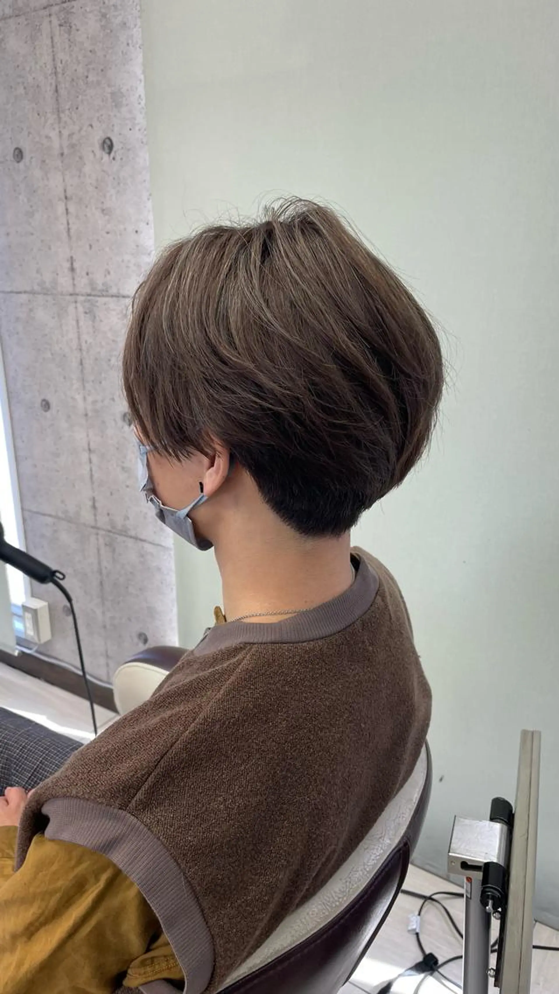 ショート カラー ブリーチ ハイライトカラー ハイライト カット パーマ 牧野恭平 【★酸性縮毛矯正★】のヘアスタイル