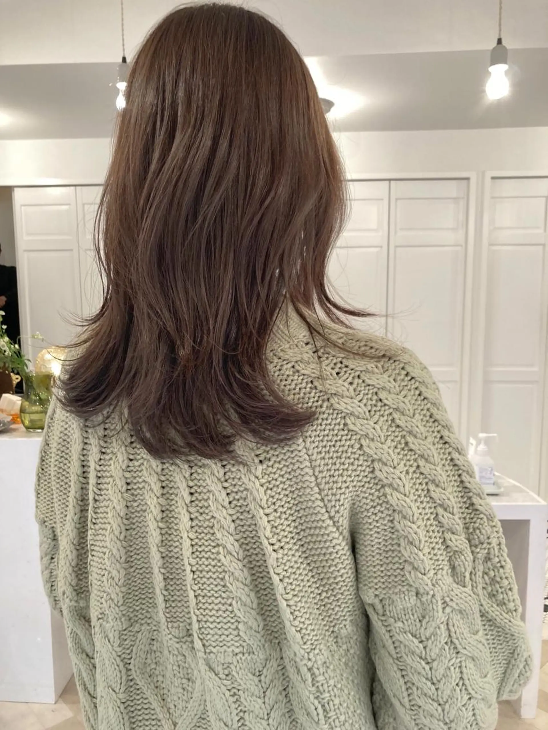 セミロング カラー ブリーチ 透明感カラー ブリーチなしカラー カット ヘアカラー トリートメント お洒落ベージュ🤎 代官山shibukiのヘアスタイル