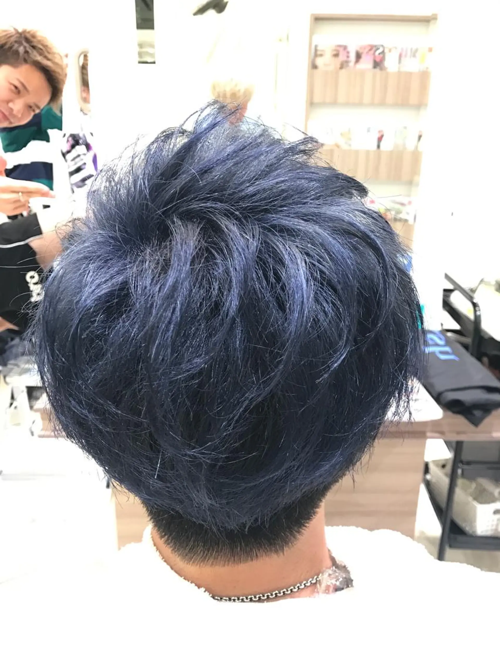 ショート カラー メンズ 【メンズ縮毛矯正】 田中秀斗のヘアスタイル