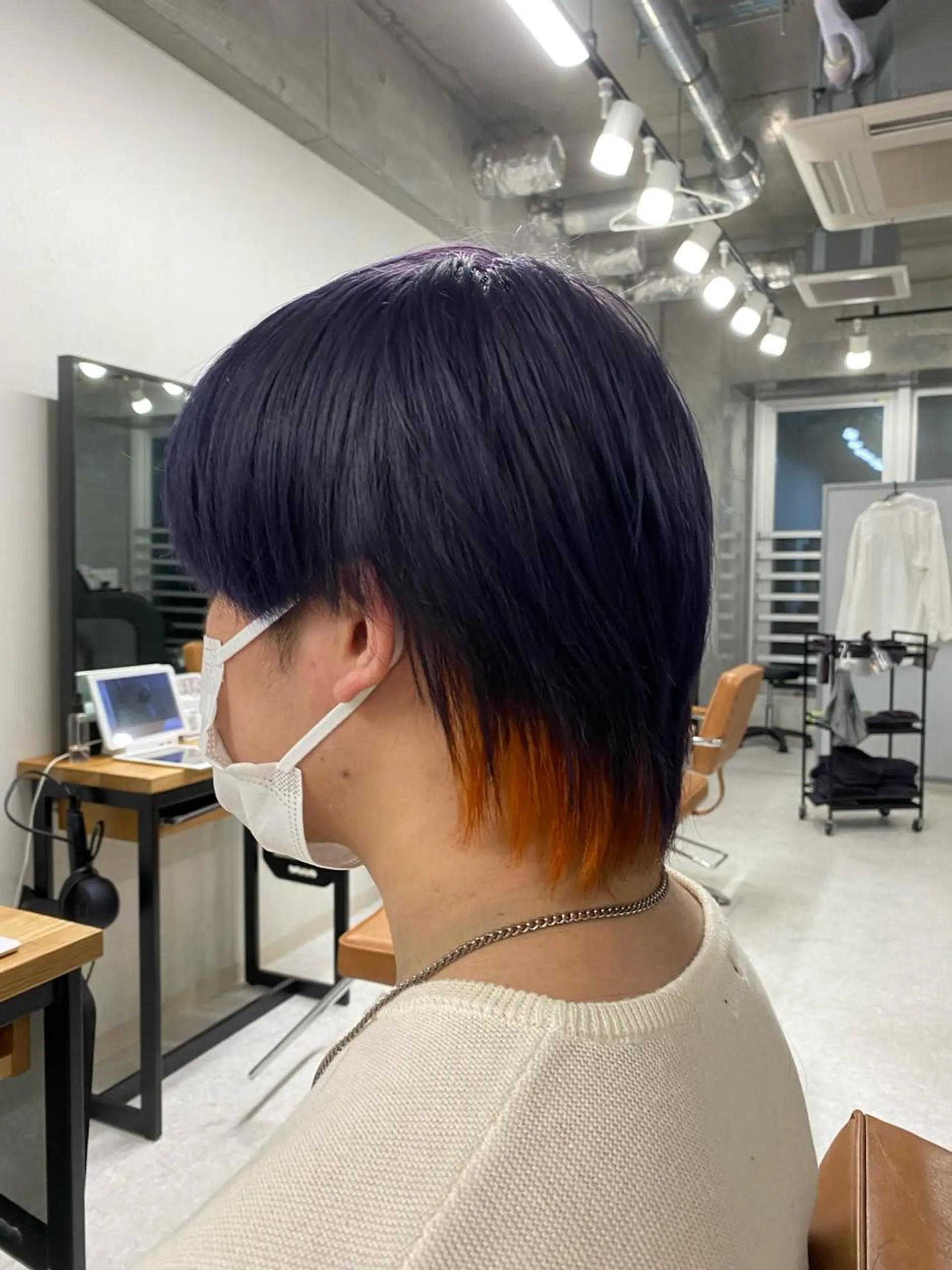 ミディアム カラー メンズ メンズパーマ/カラー /店長コハシ◎のヘアスタイル