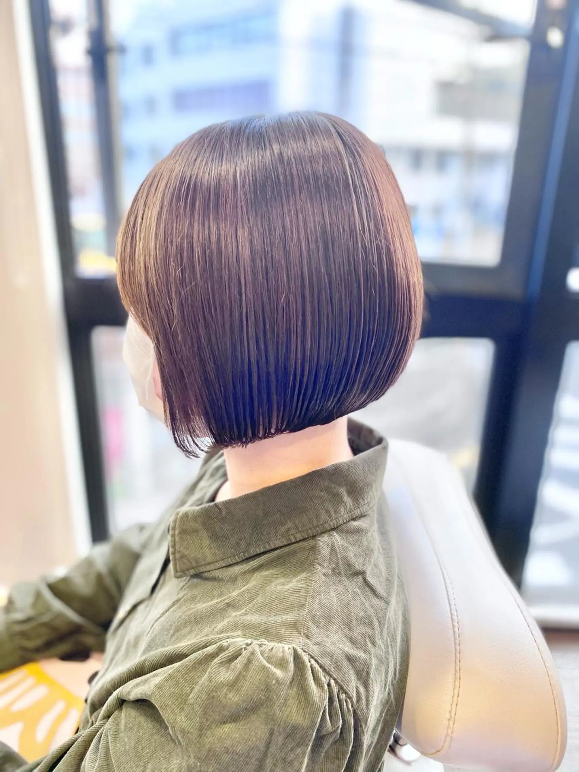 ミディアム カラー ベージュカラー ボブ 元住吉プランツヘアー ☘️丸山☘️のヘアスタイル