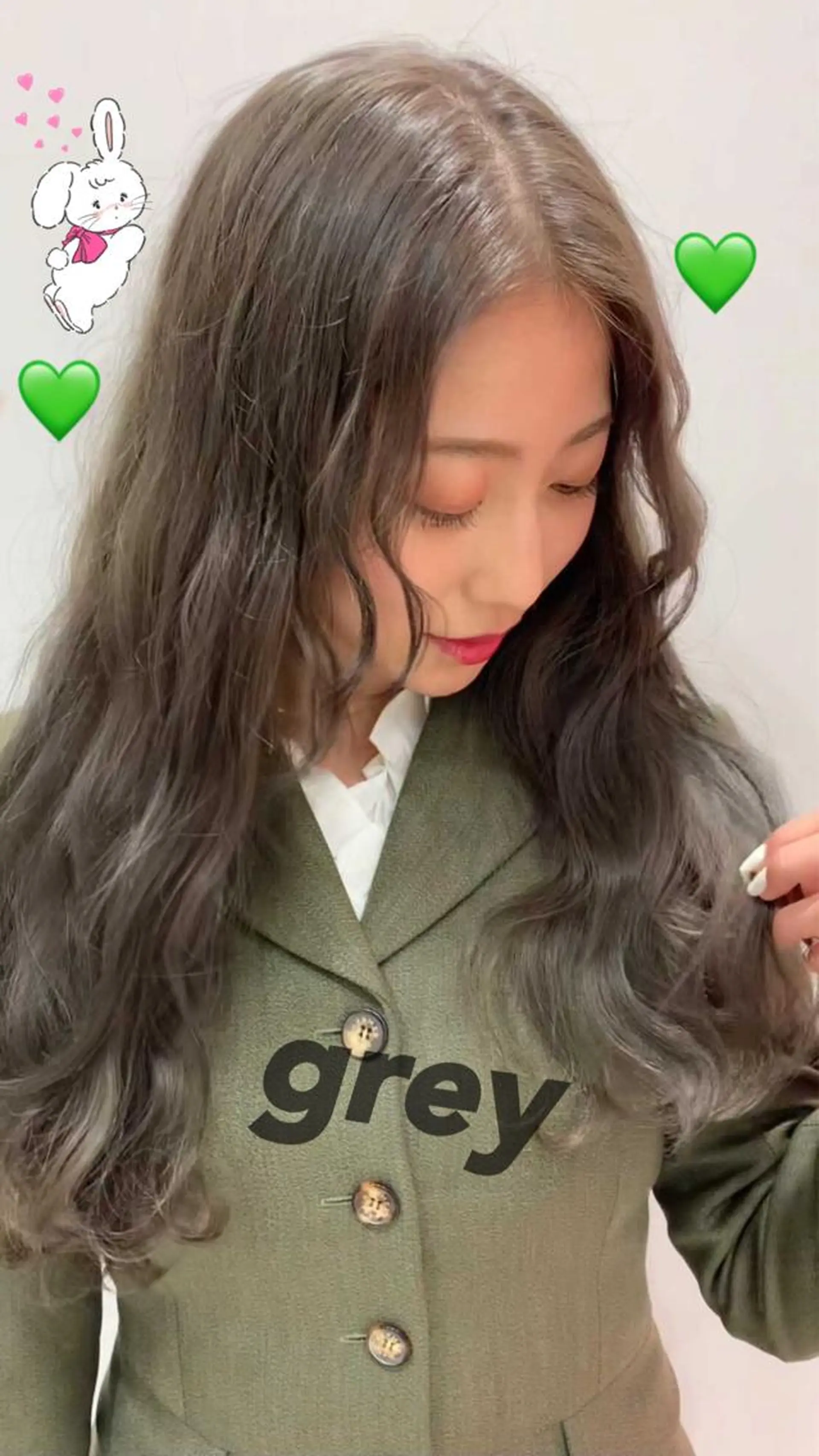 ロング カラー ヘアアレンジ ブリーチ ダブルカラー グラデーションカラー グレージュ インナーカラー 新宿駅近♡個室 ♡関口三都季🌜のヘアスタイル