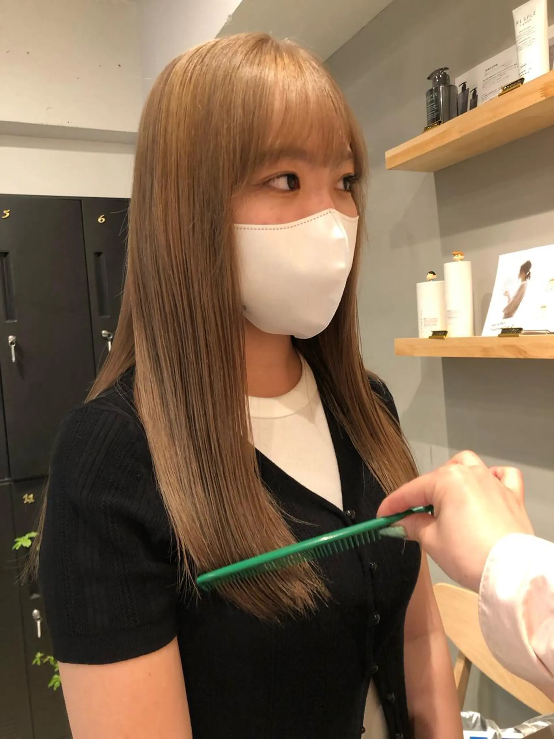 セミロング ヘアカラー ラフパーマ/ボブ/ 似合わせヘア/ショウのヘアスタイル