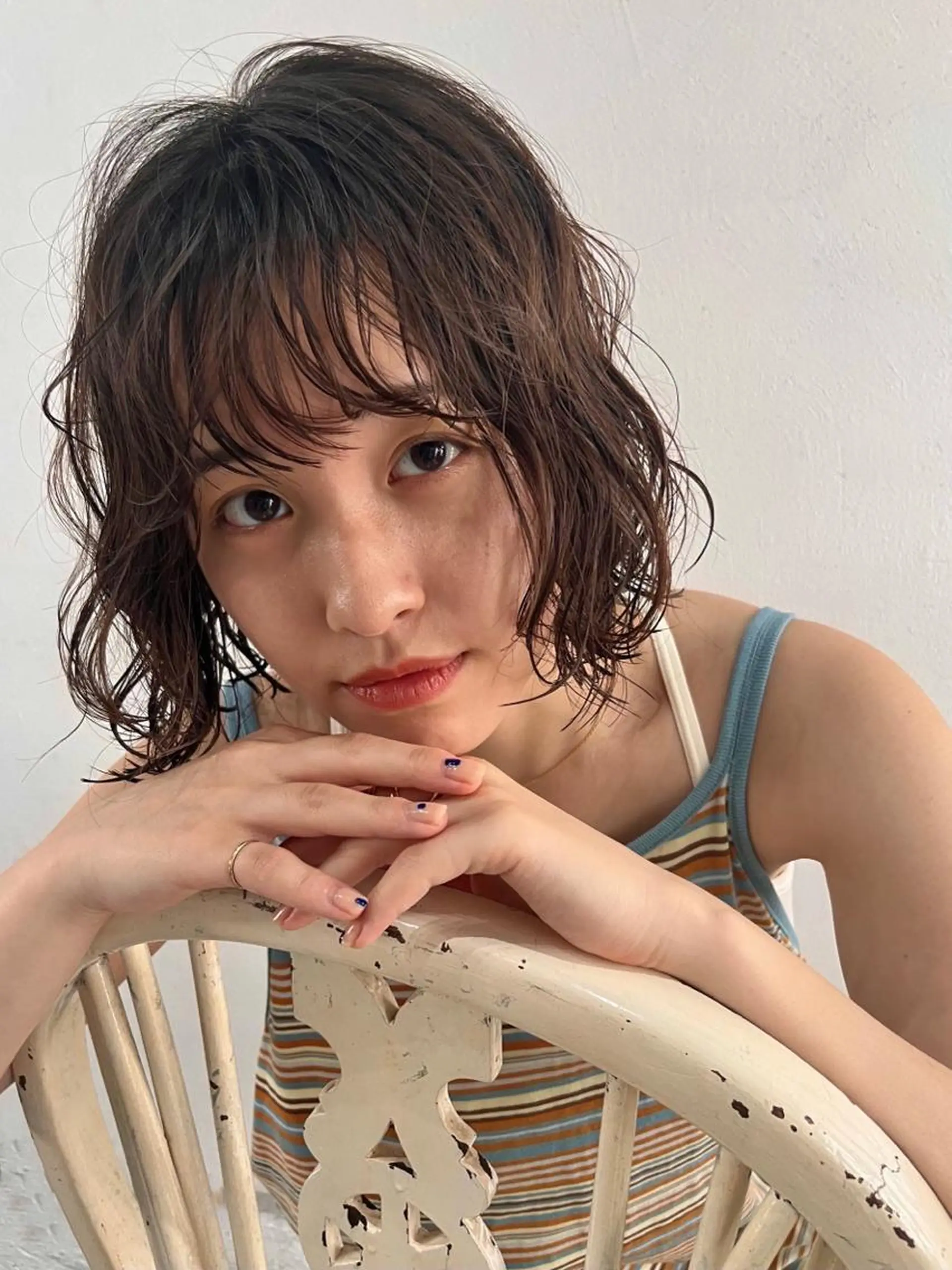 ショート カラー ヘアカラー 【ヤマザキアヤメ】 パーマモデル様募集中のヘアスタイル