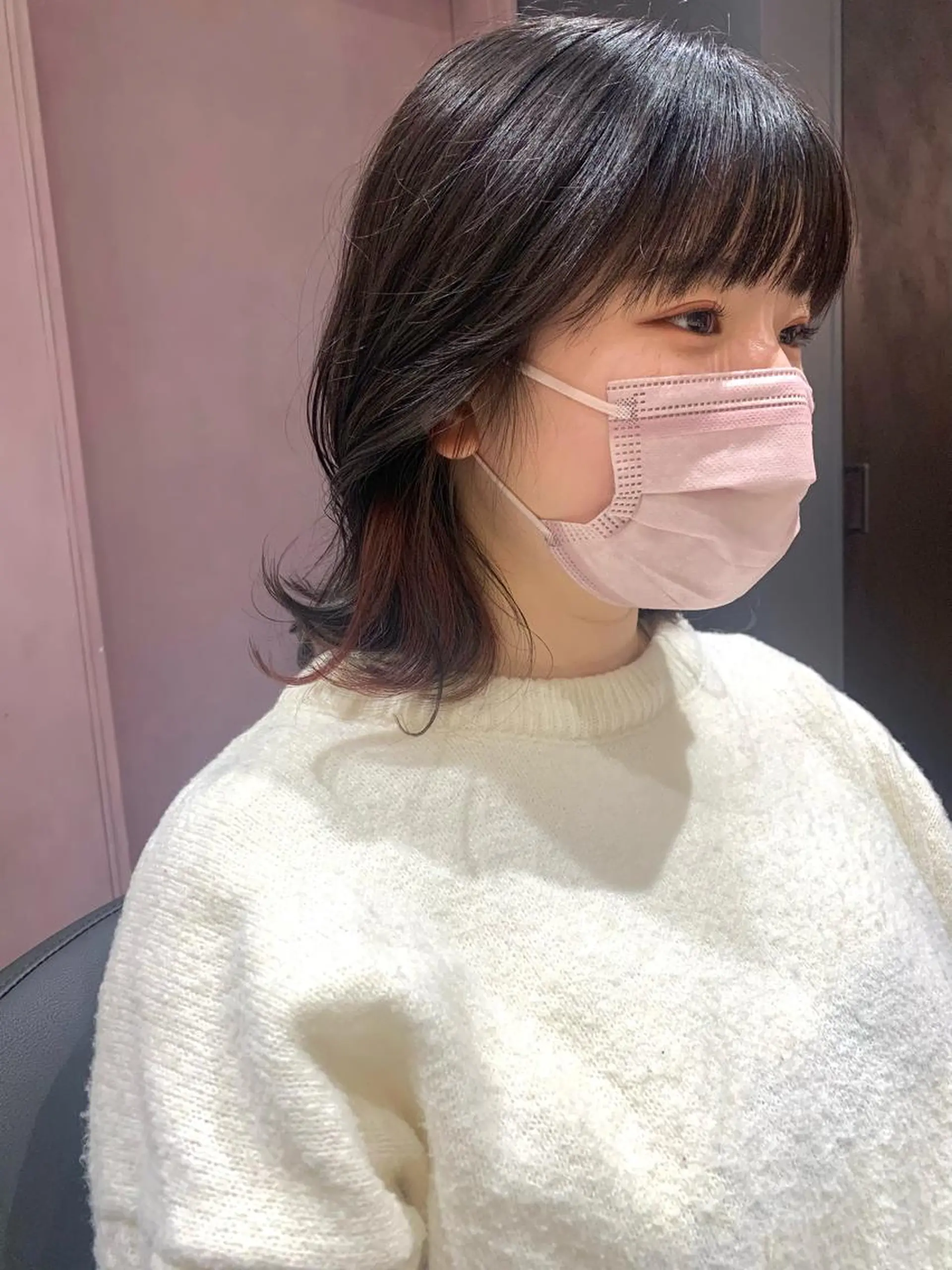 ミディアム カラー 🥀韓国ヘア🥀 宮津真菜のヘアスタイル