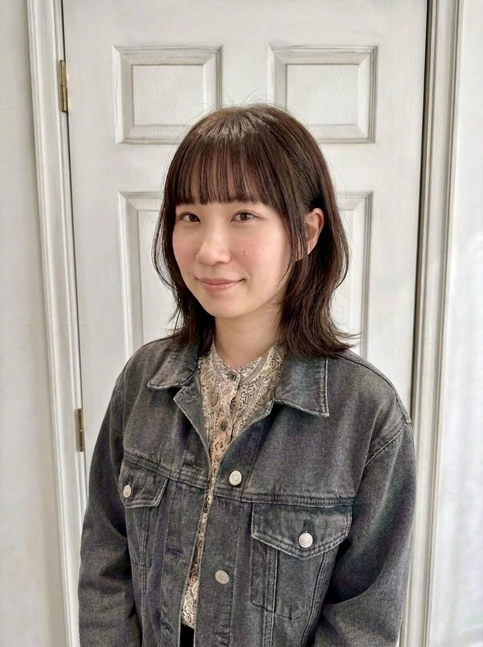 ミディアム ボブ くびれヘア 顔周りカット 髪質改善 韓国風ヘア Aroma hair 🌙tanakaのヘアスタイル