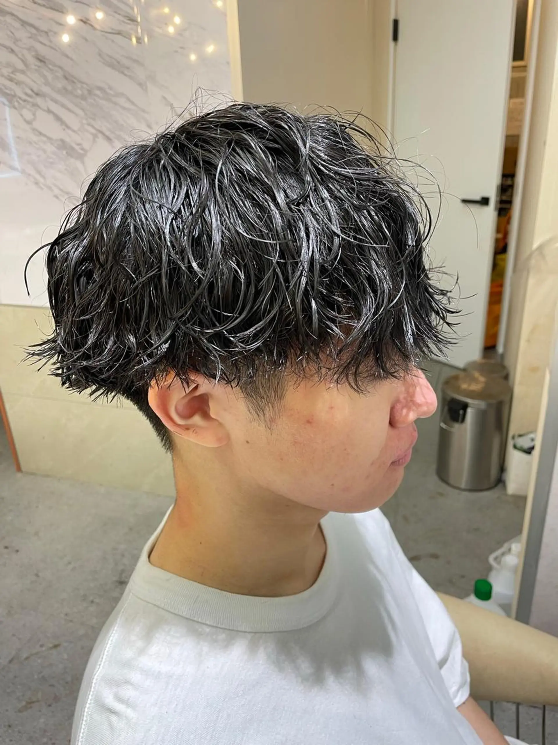 ショート パーマ メンズ カット パーマ トリートメント メンズスタイル 伊畑優希のヘアスタイル