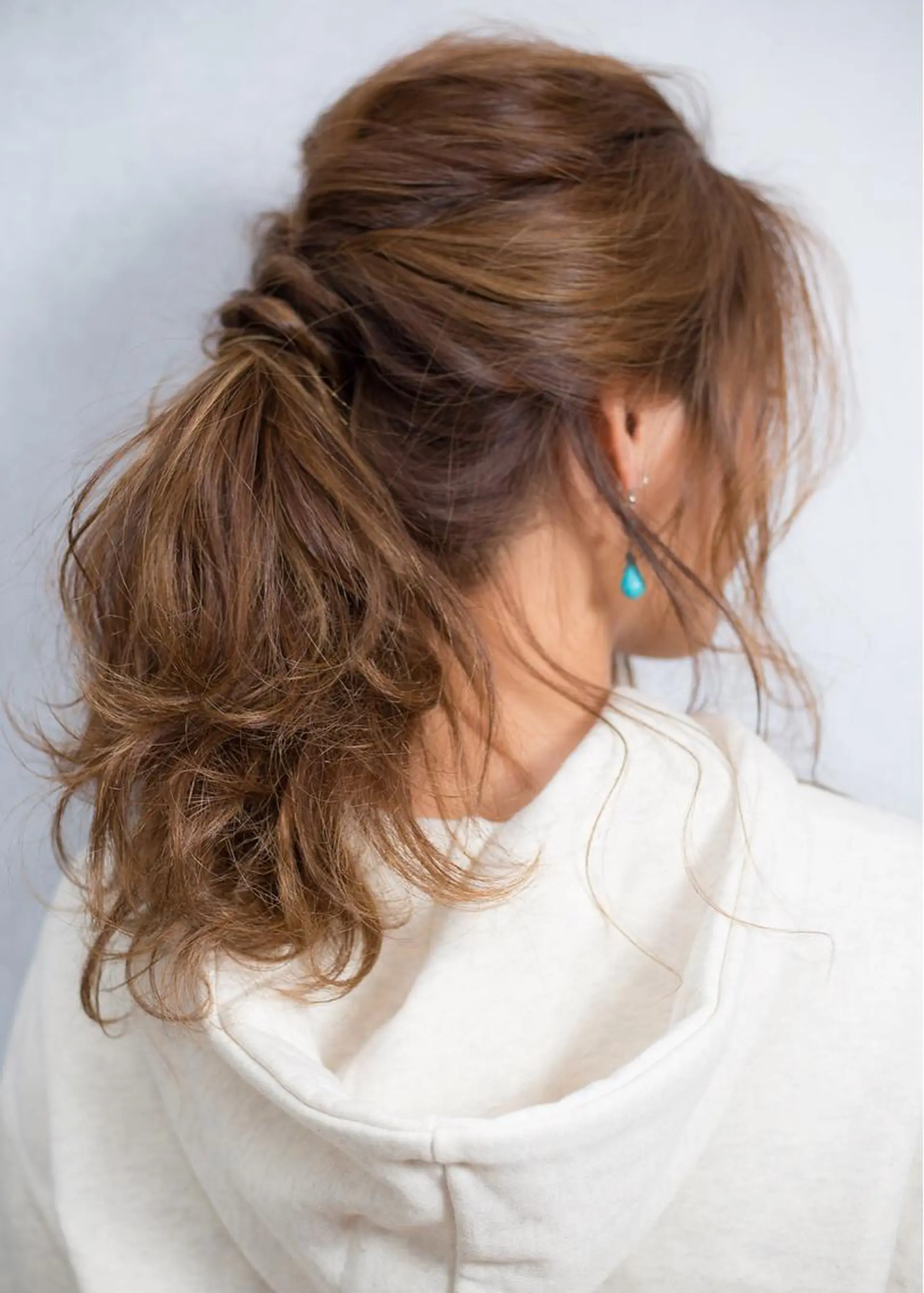 ロング 若山 敦のヘアスタイル